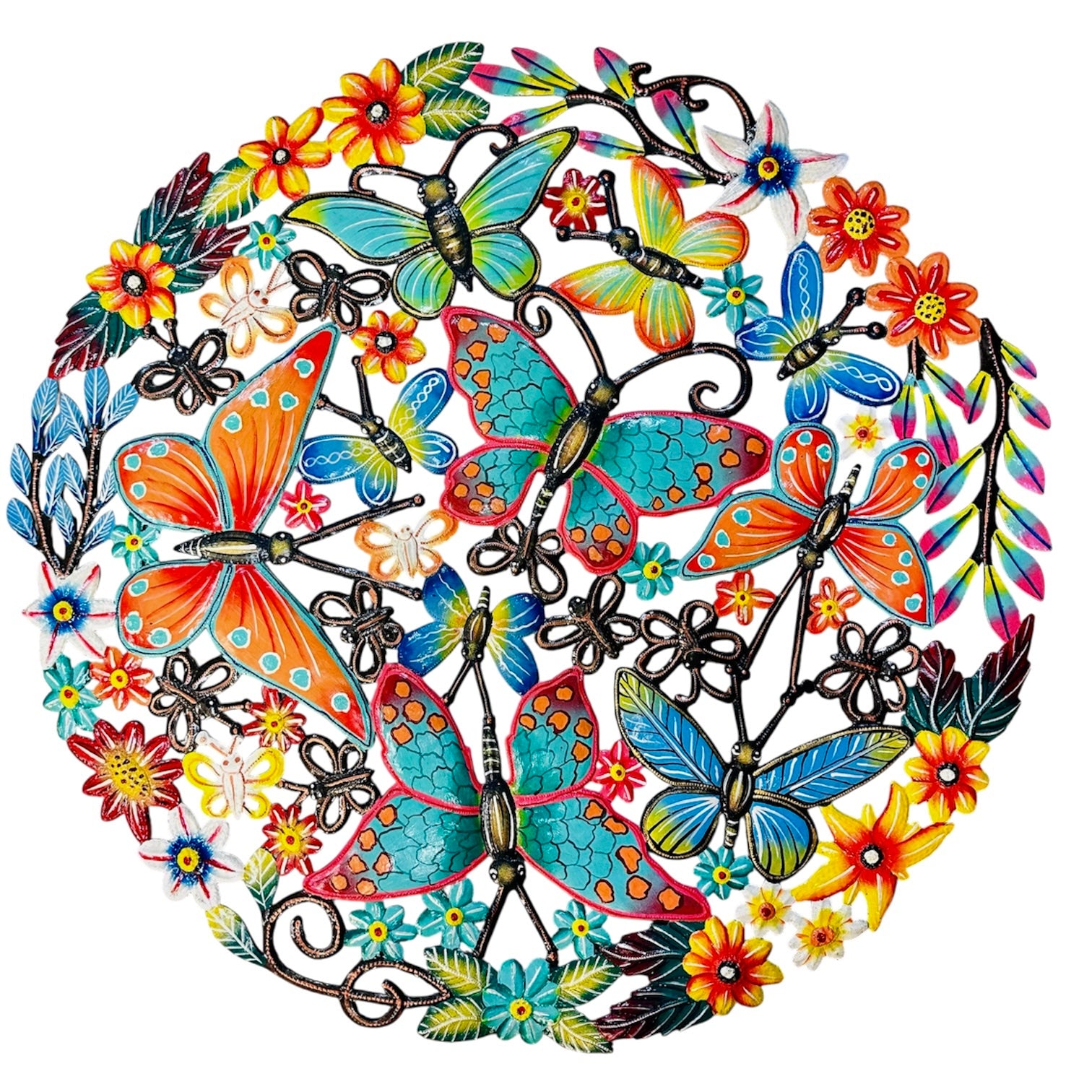 Jumbo Butterflies and Flowers Color Splash