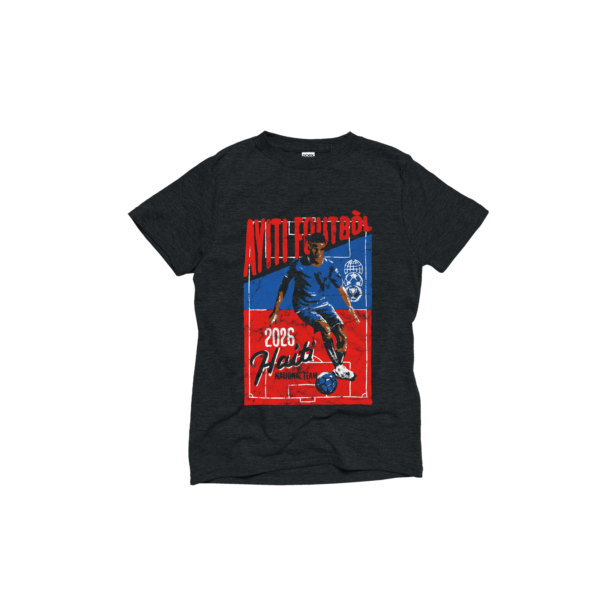 Haiti National Futbol Youth Tee