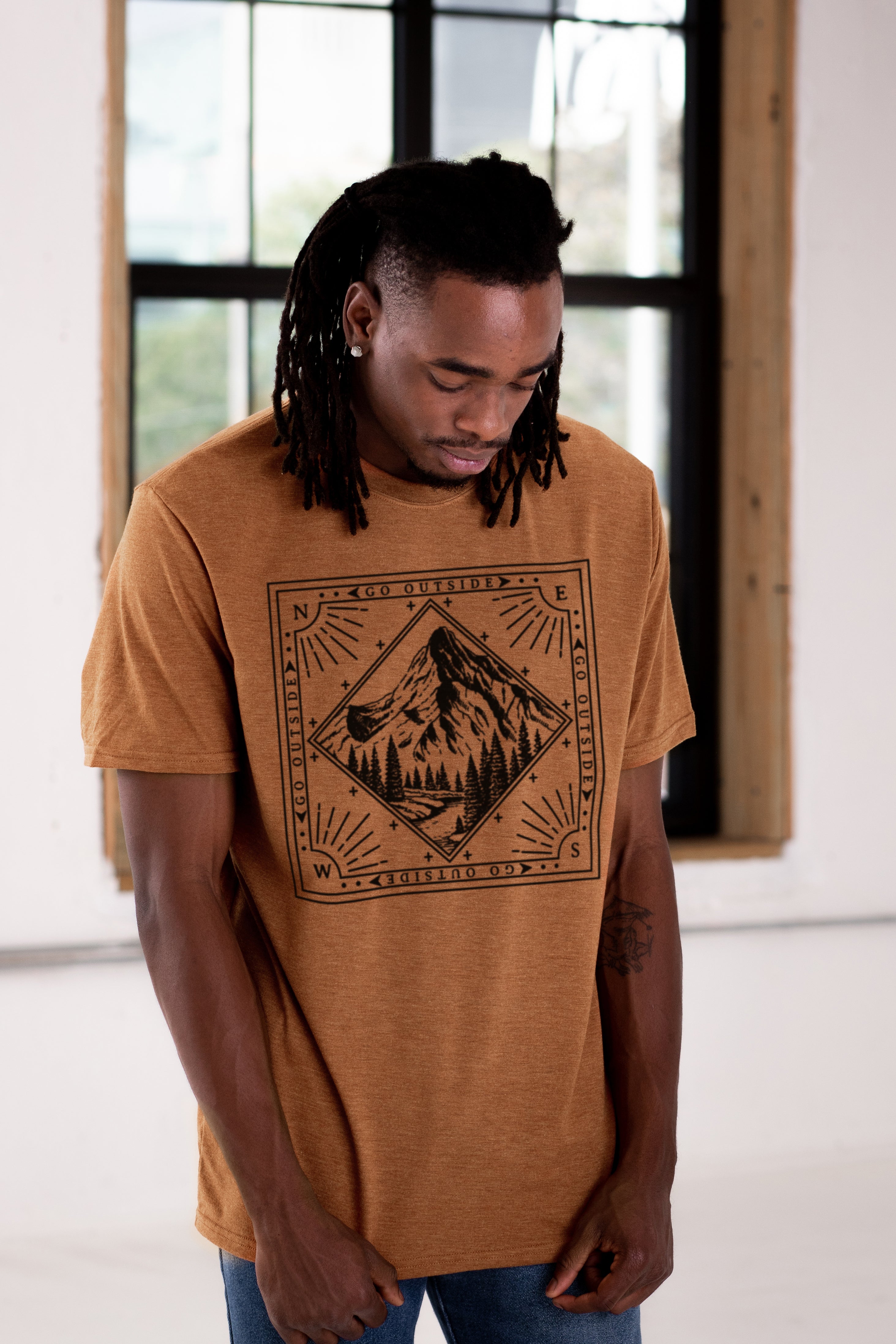 Go Outside and Explore Unisex Eco-Triblend Tee