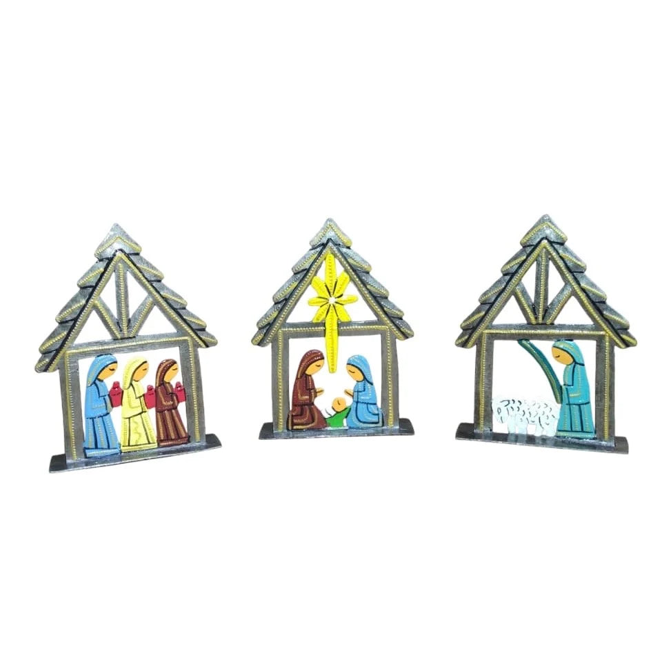 Grezil - Standing Mini Nativity Set of 3