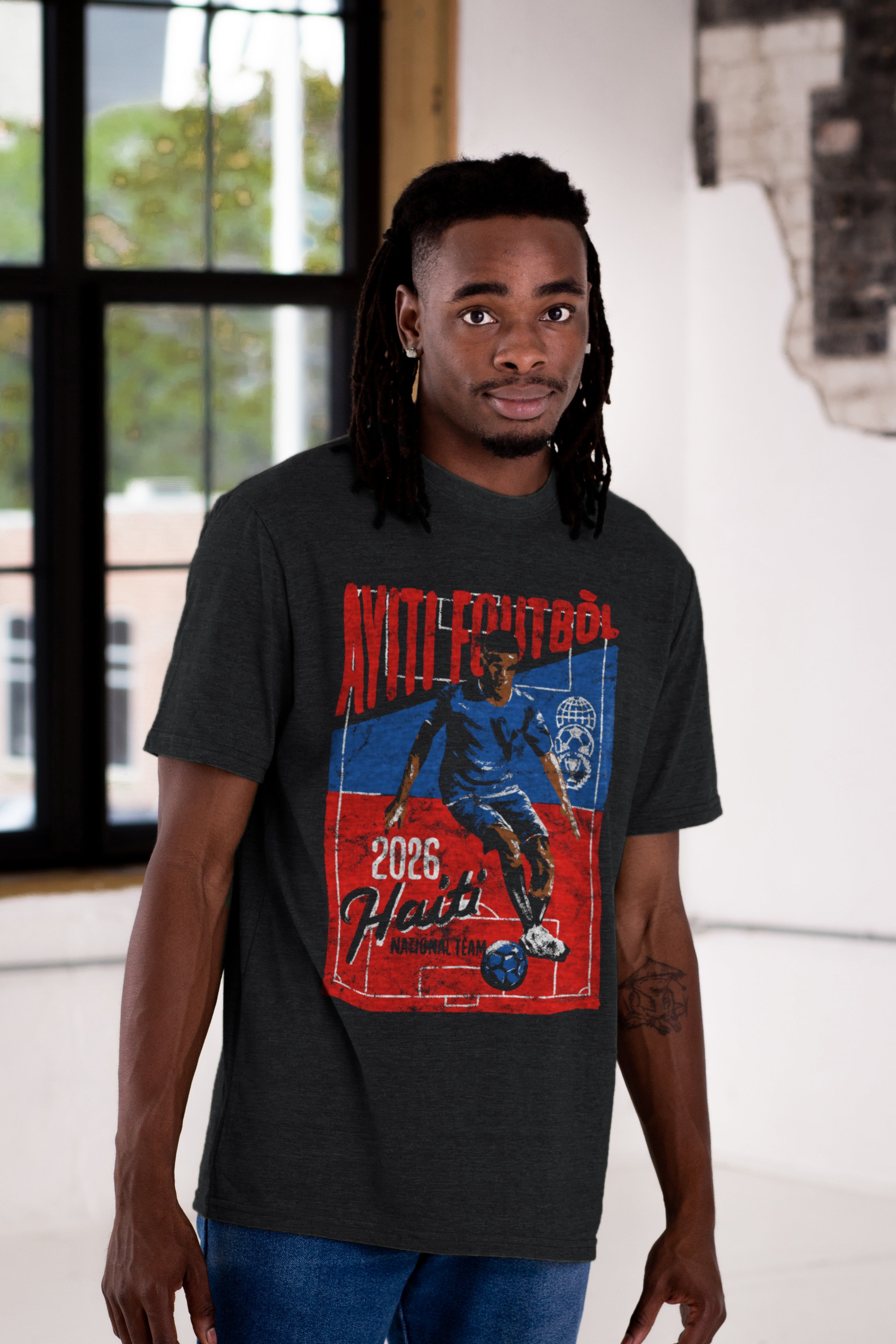 Haiti National Futbol Tee