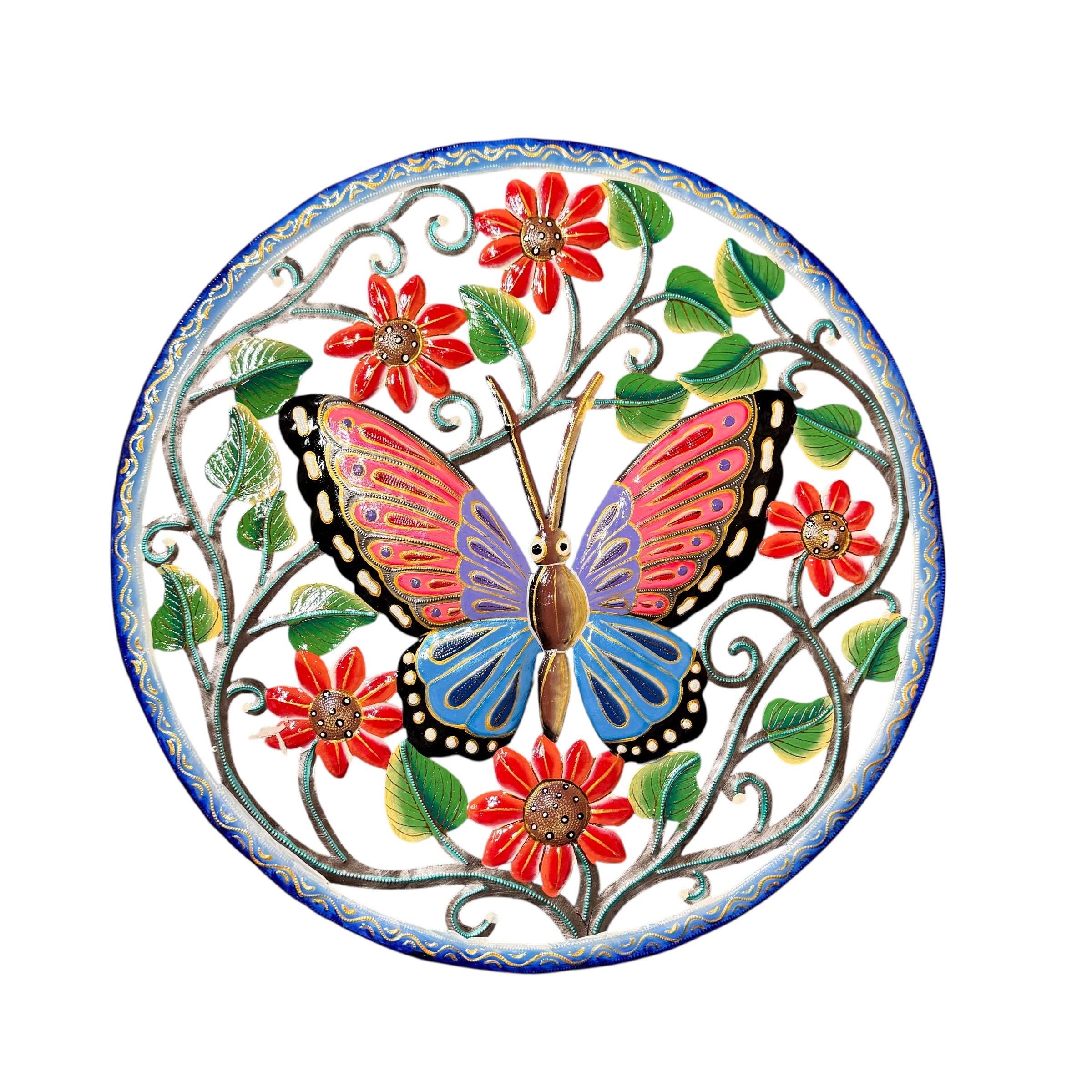 Large Butterfly- Pink/ Blue