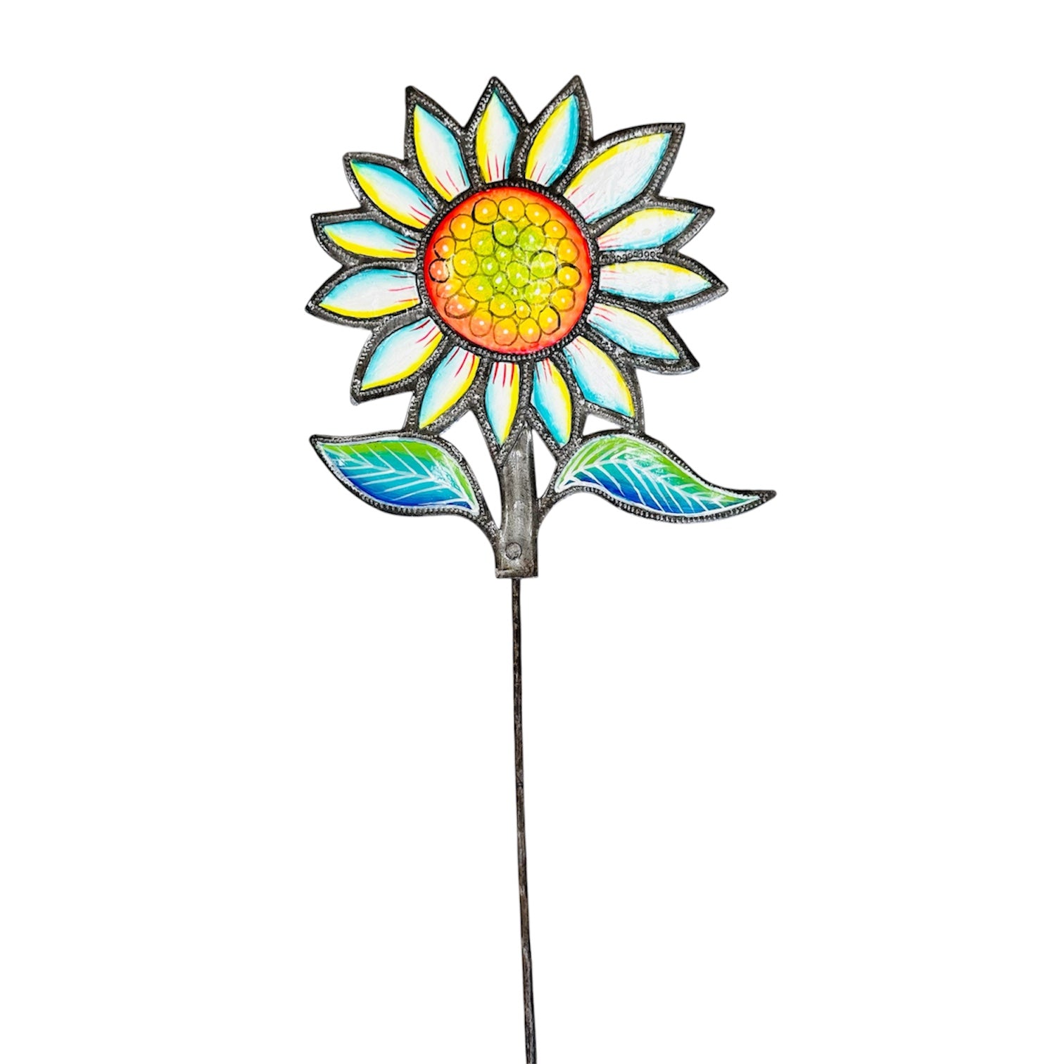 Daisy Garden Stake - White/Yellow