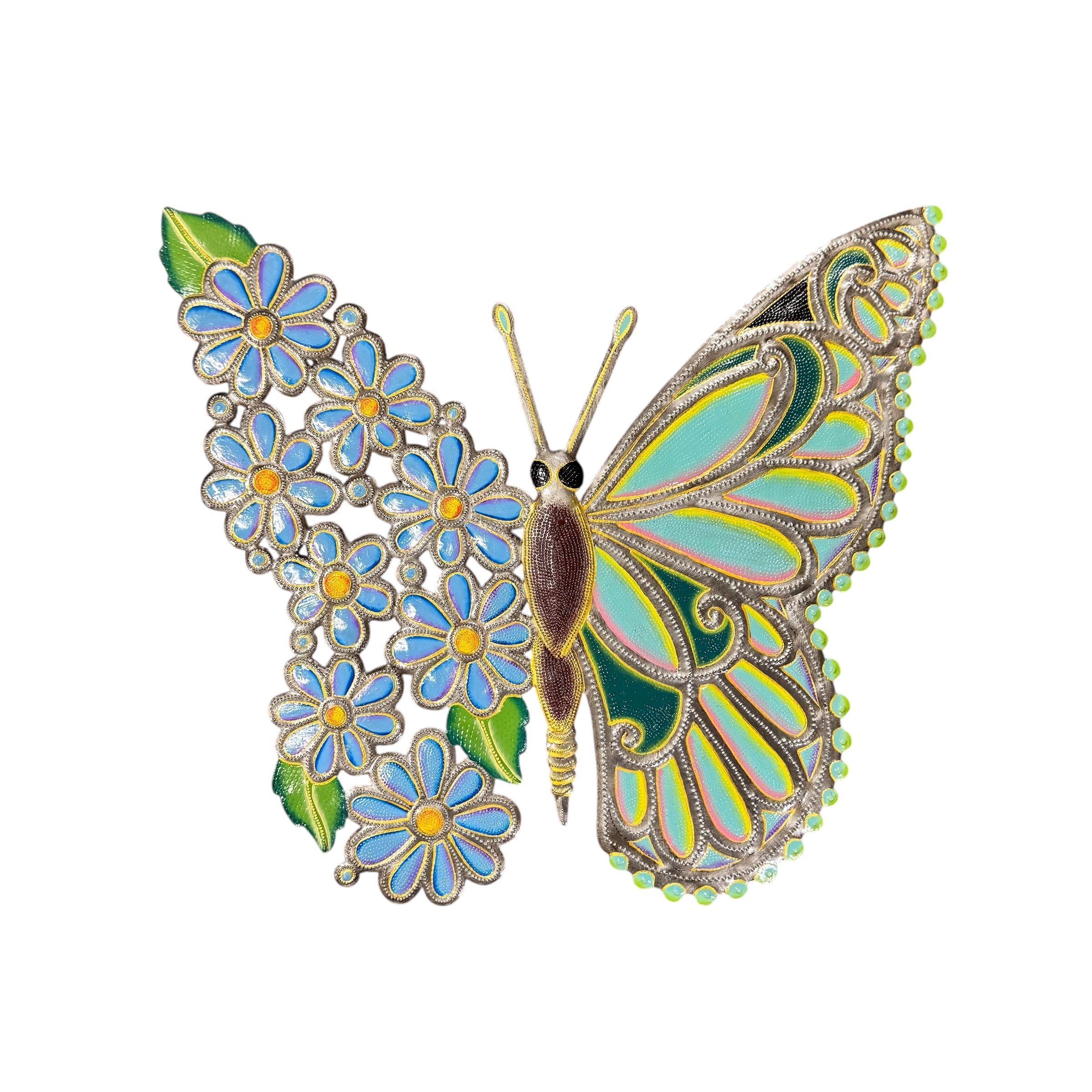 Large Orilien Butterfly and Flowers