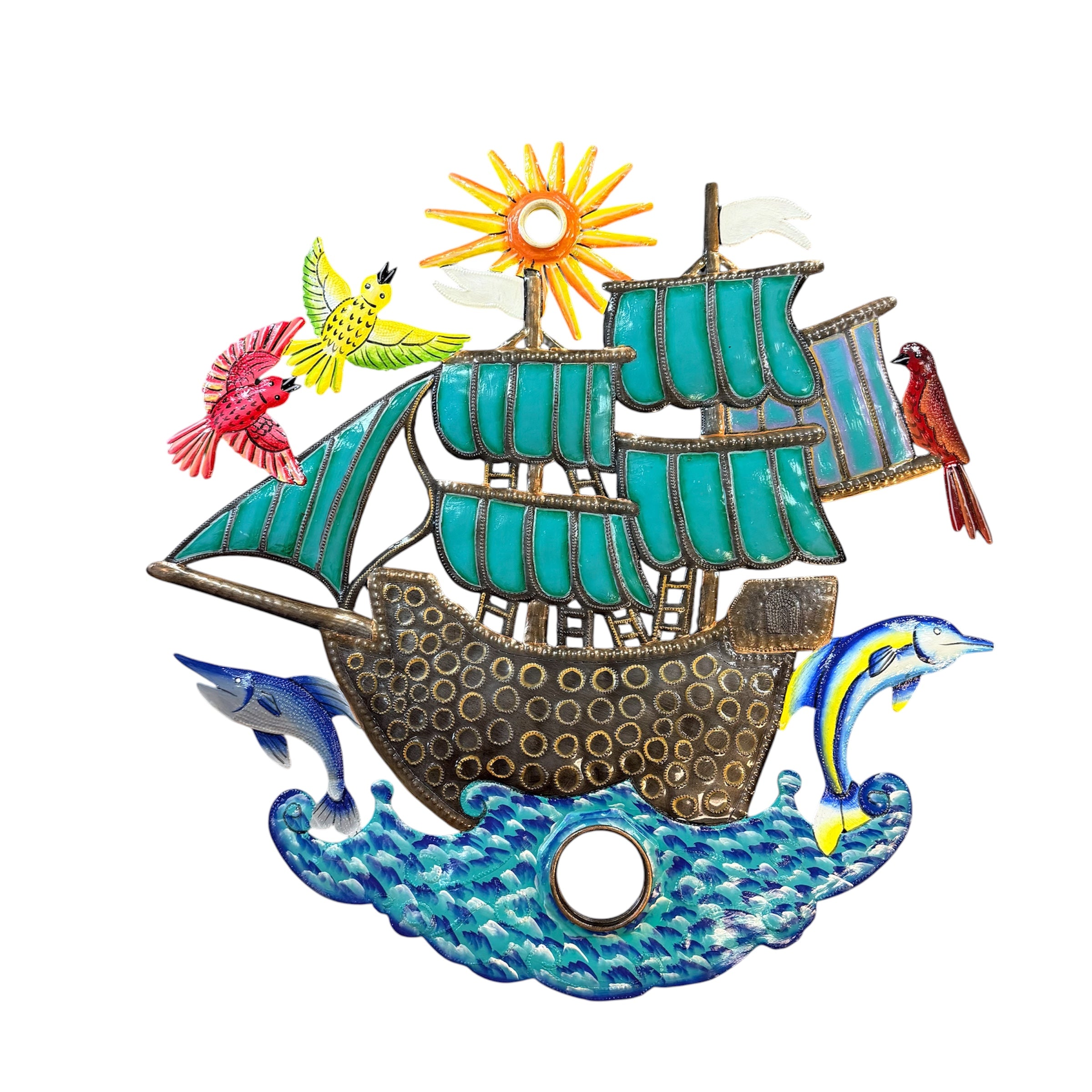 Sailing Ship Oil Drum Top