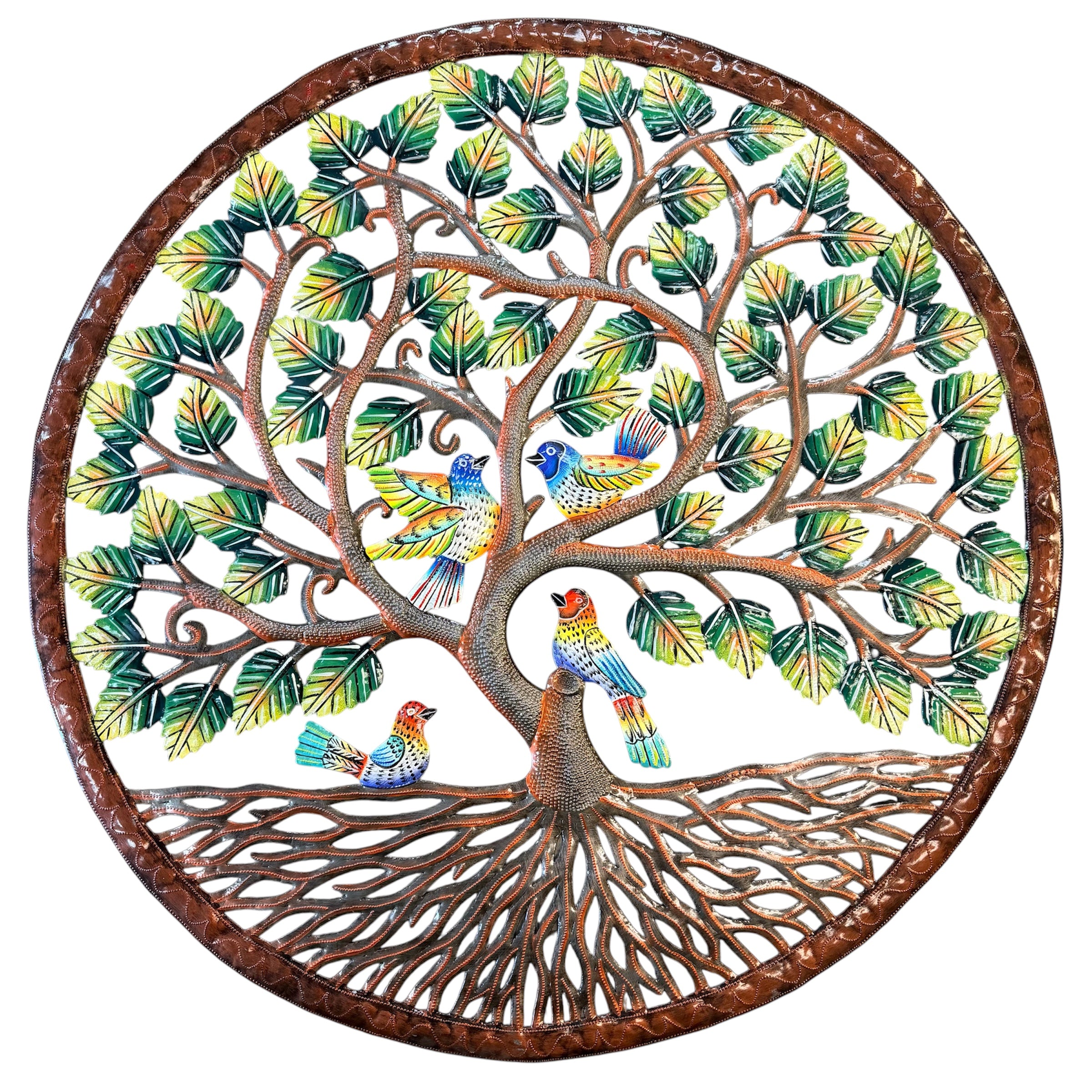 Jumbo Green and Bronze with Birds