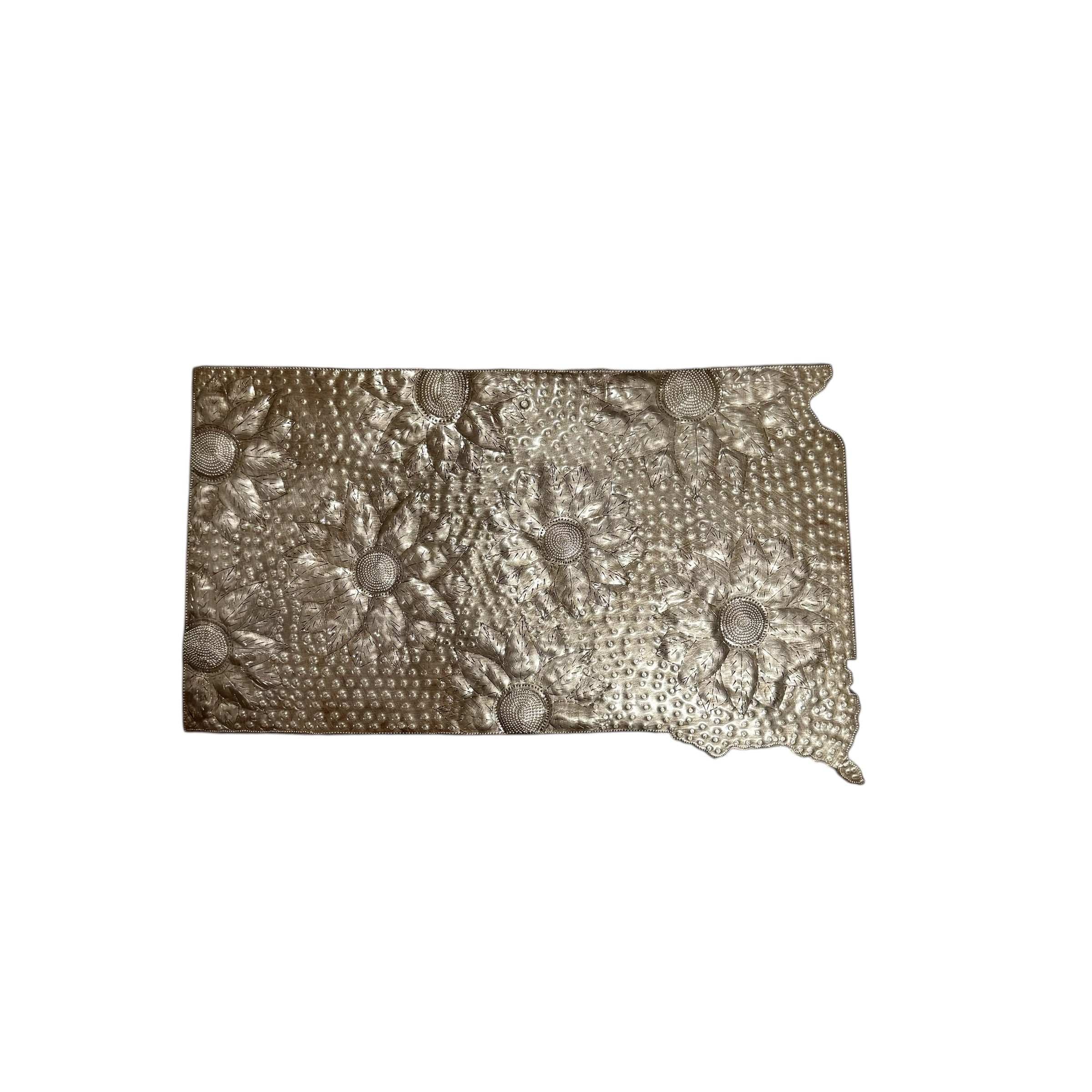 South Dakota Floral Metal Art