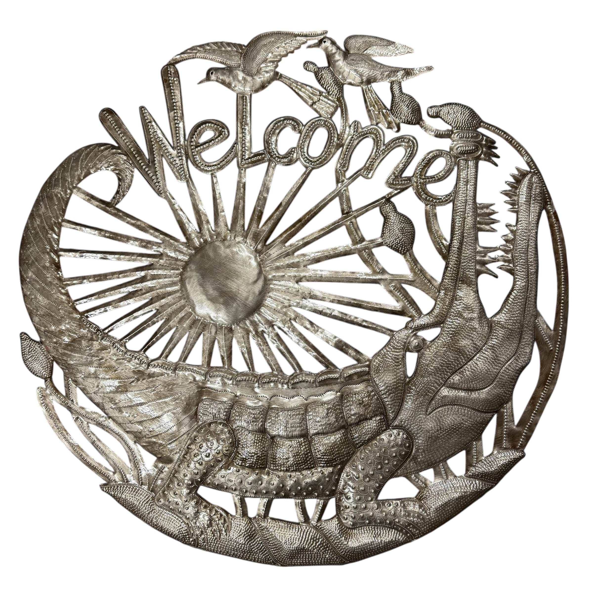 Jumbo Gator- Brushed Steel