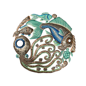 Oil Drum Top Fish and Octopus