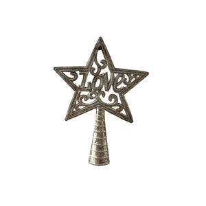 Metal Tree Topper- Love