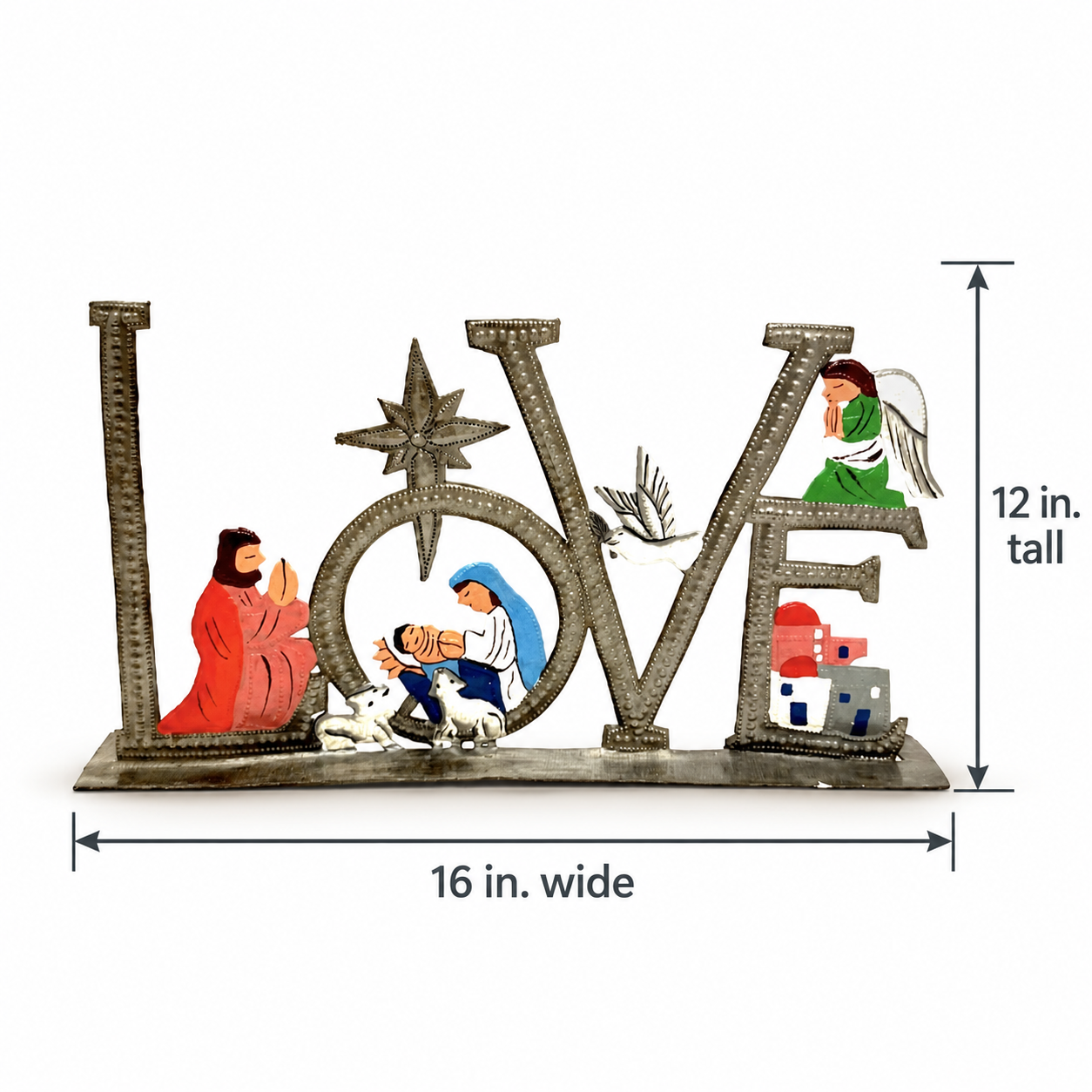 Love Nativity Painted