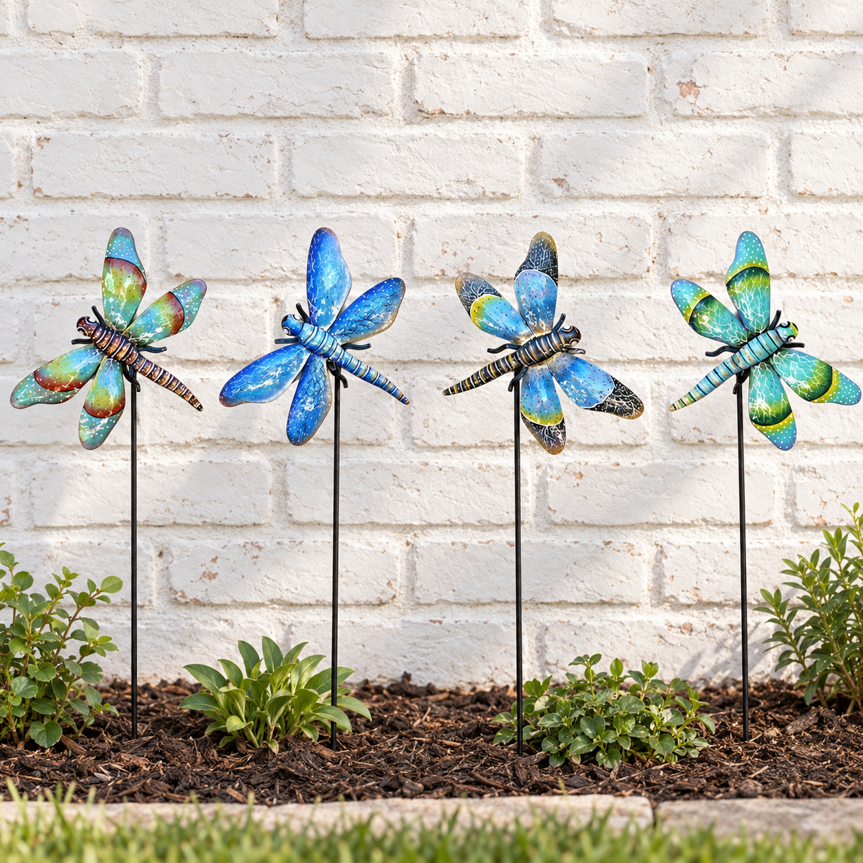 Dragonfly Garden Stakes (set of 4)