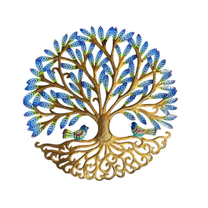 Blue Tree and Birds