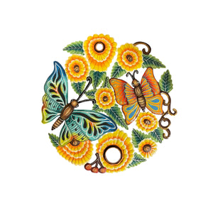 Sunflower Butterfly Oil Drum Top