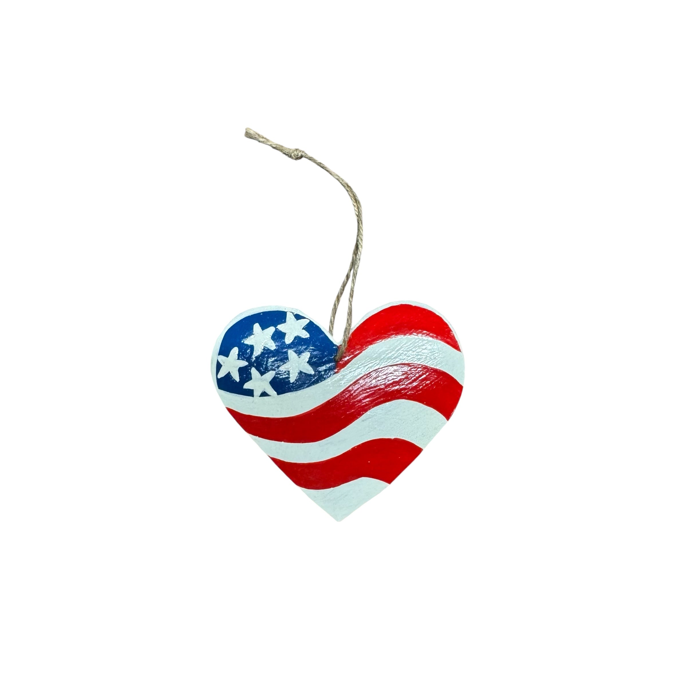 Americana Heart Ornament