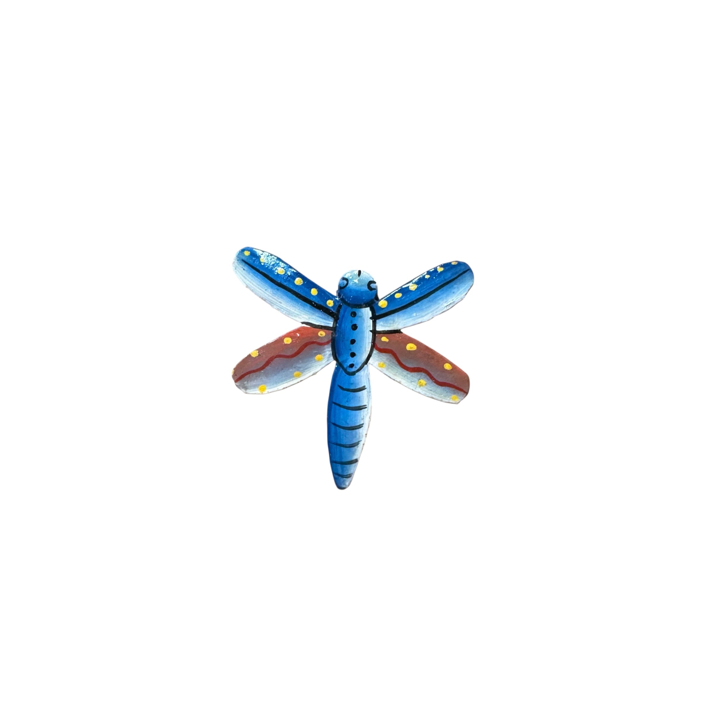 Painted Steel Drum Dragonfly Magnet