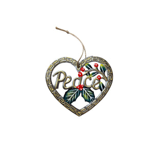 Peace Ornament Heart