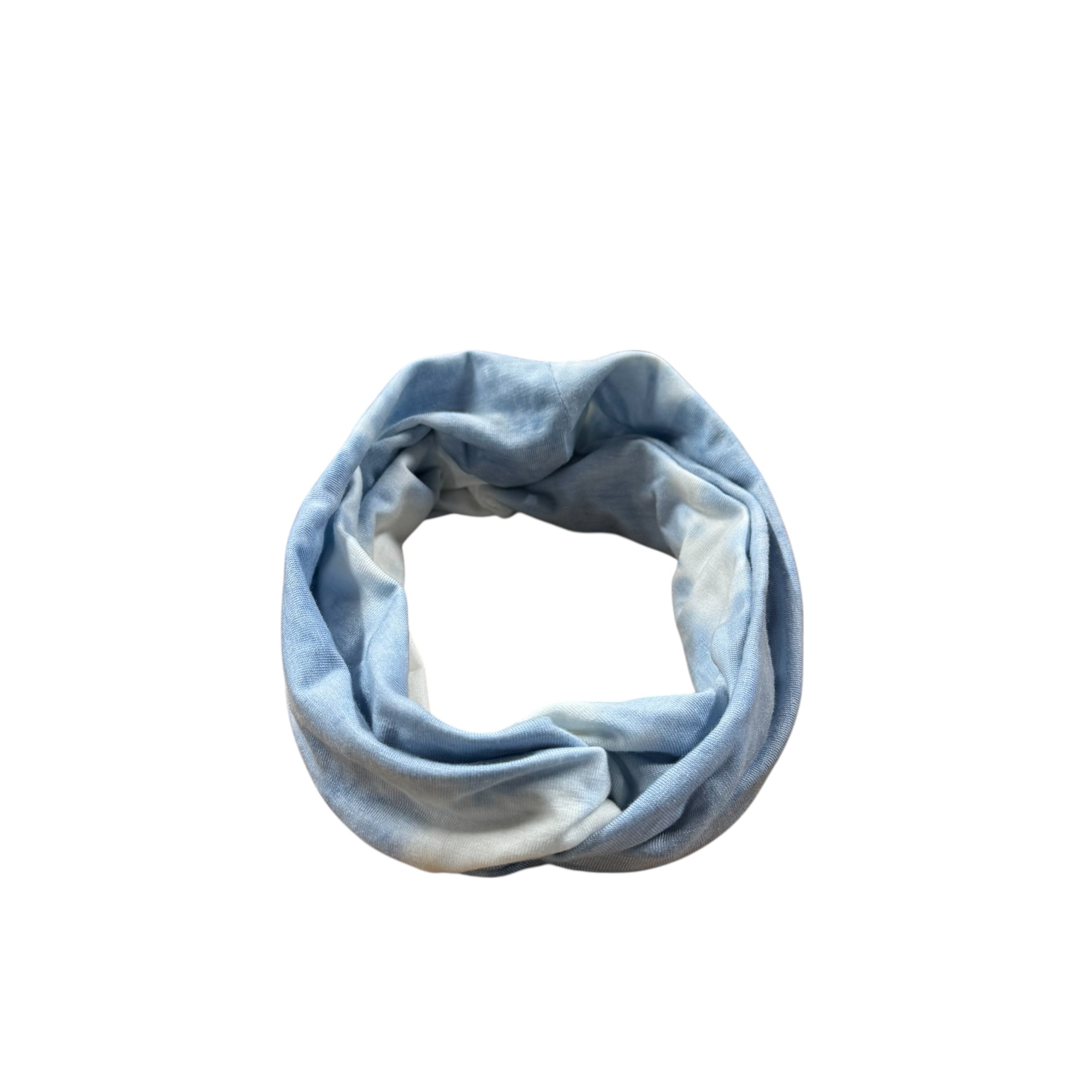 Knot Center Headband- Baby Blue Tie Dye
