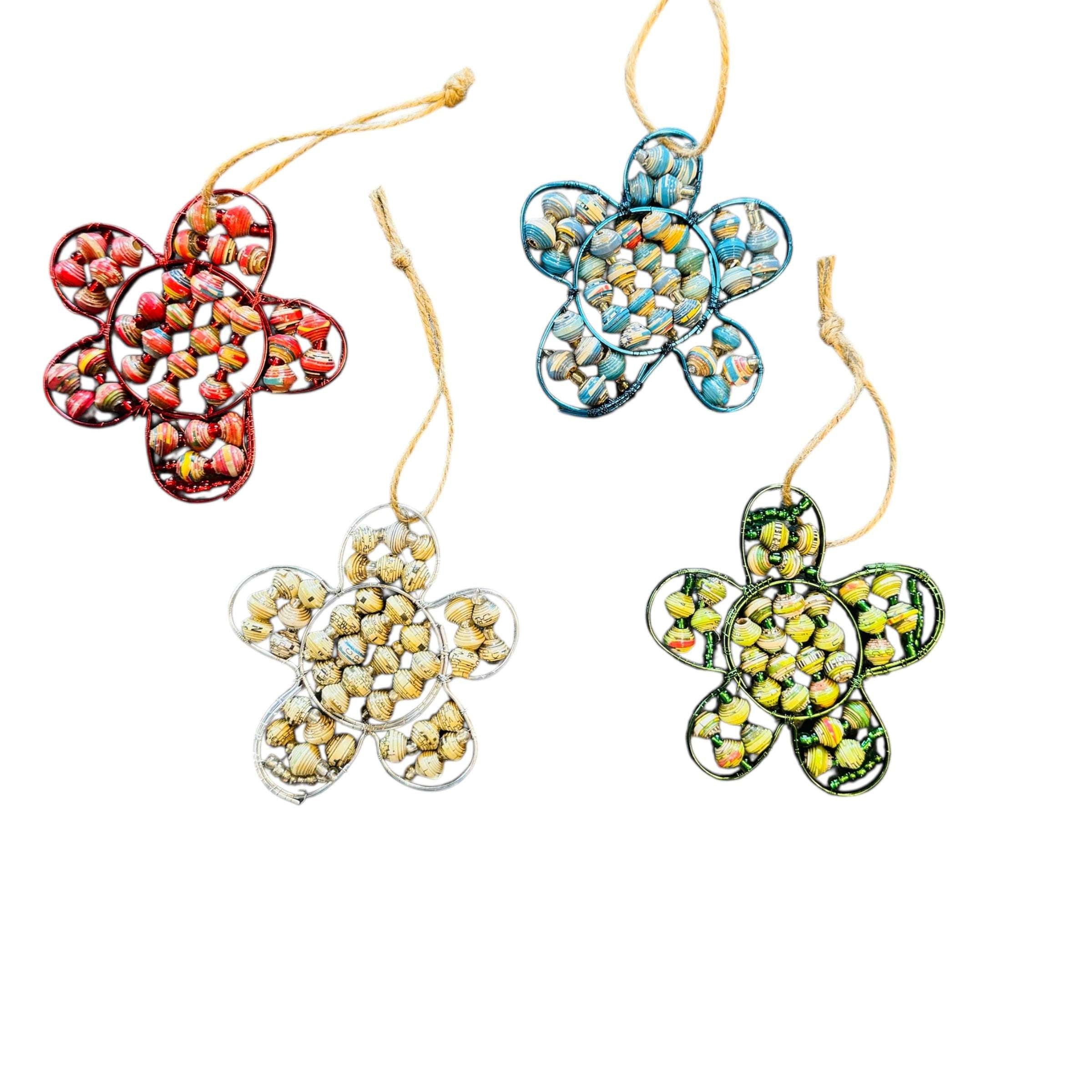 Daisy Cereal Box Wire Ornament- Set of 4