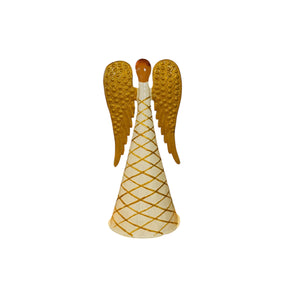 White and Gold Standing Angel