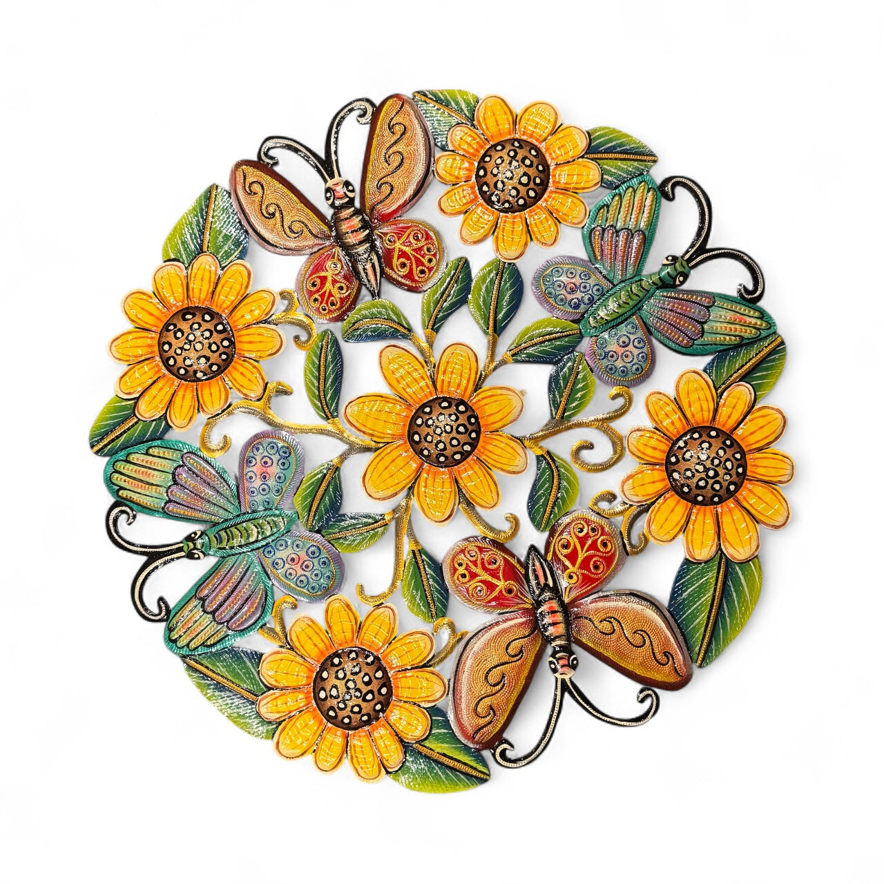 Butterfly and Sunflowers