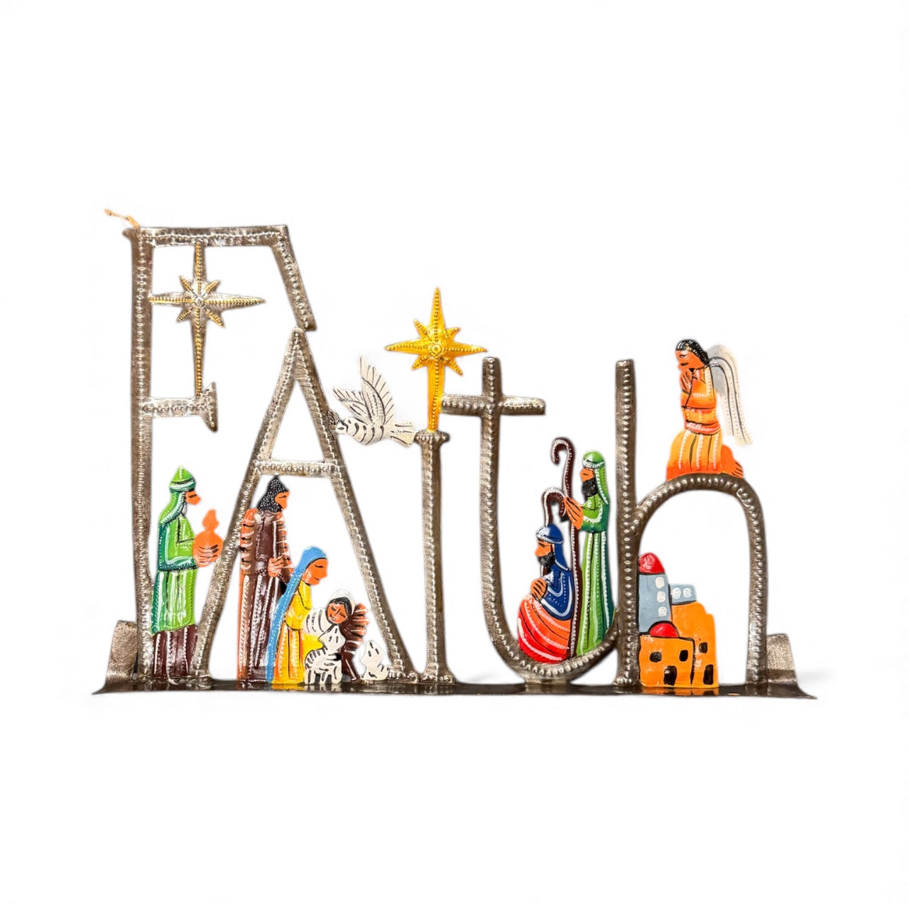 Faith Nativity Painted