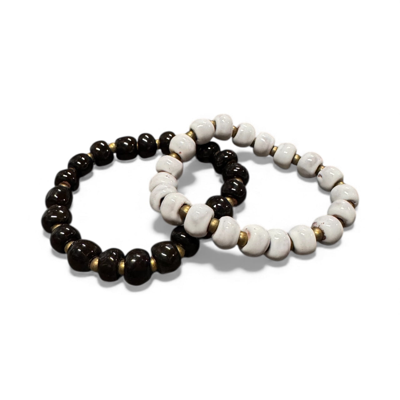 Black and White Bracelet Set