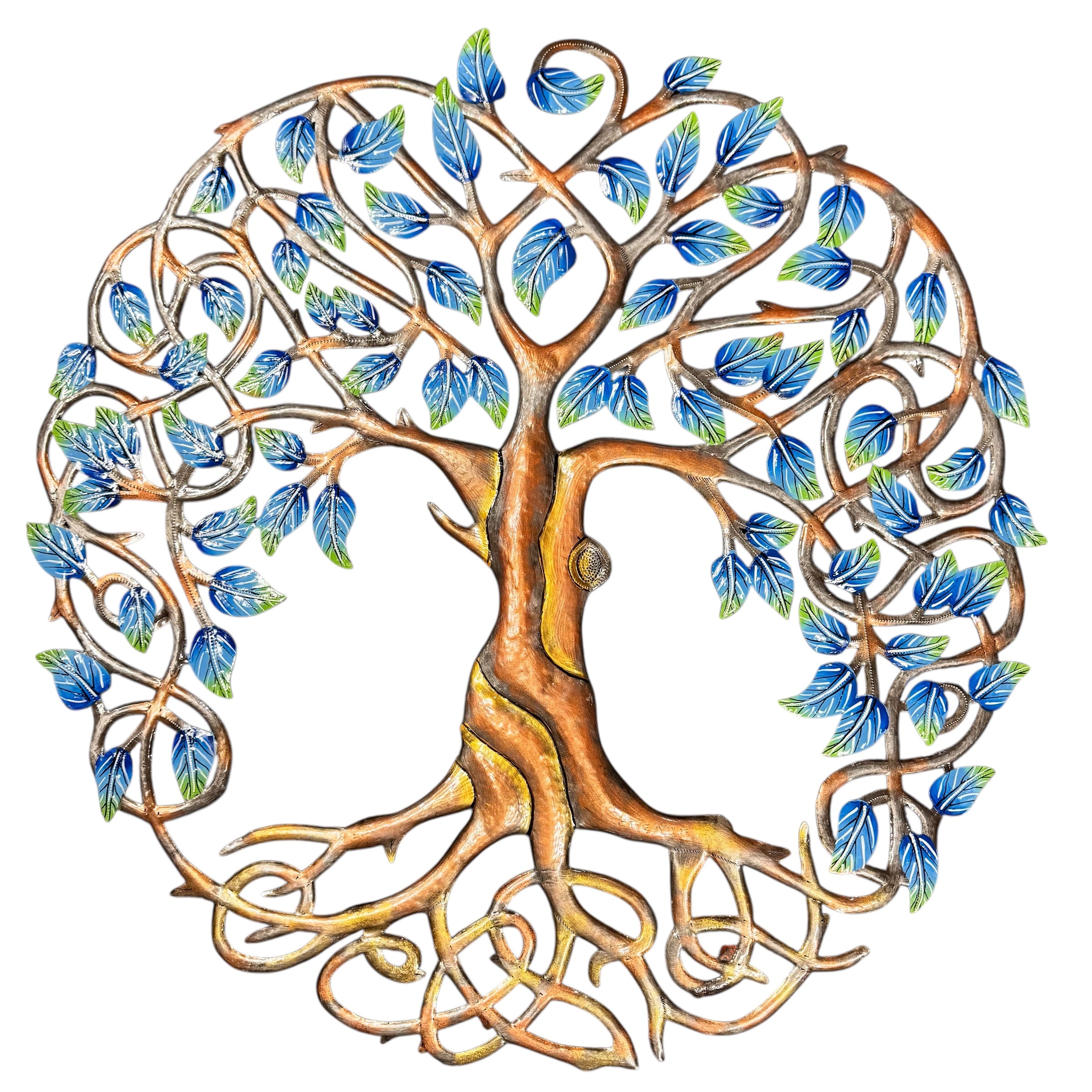 Jumbo Celtic Tree- Blue and Bronze