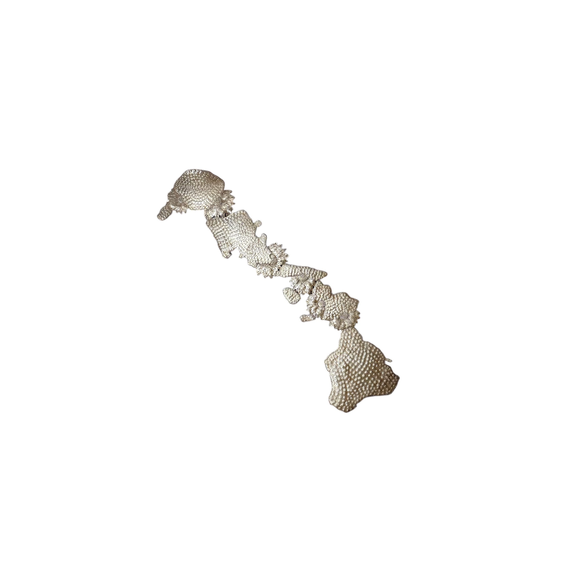 Hawaii Floral Metal Art