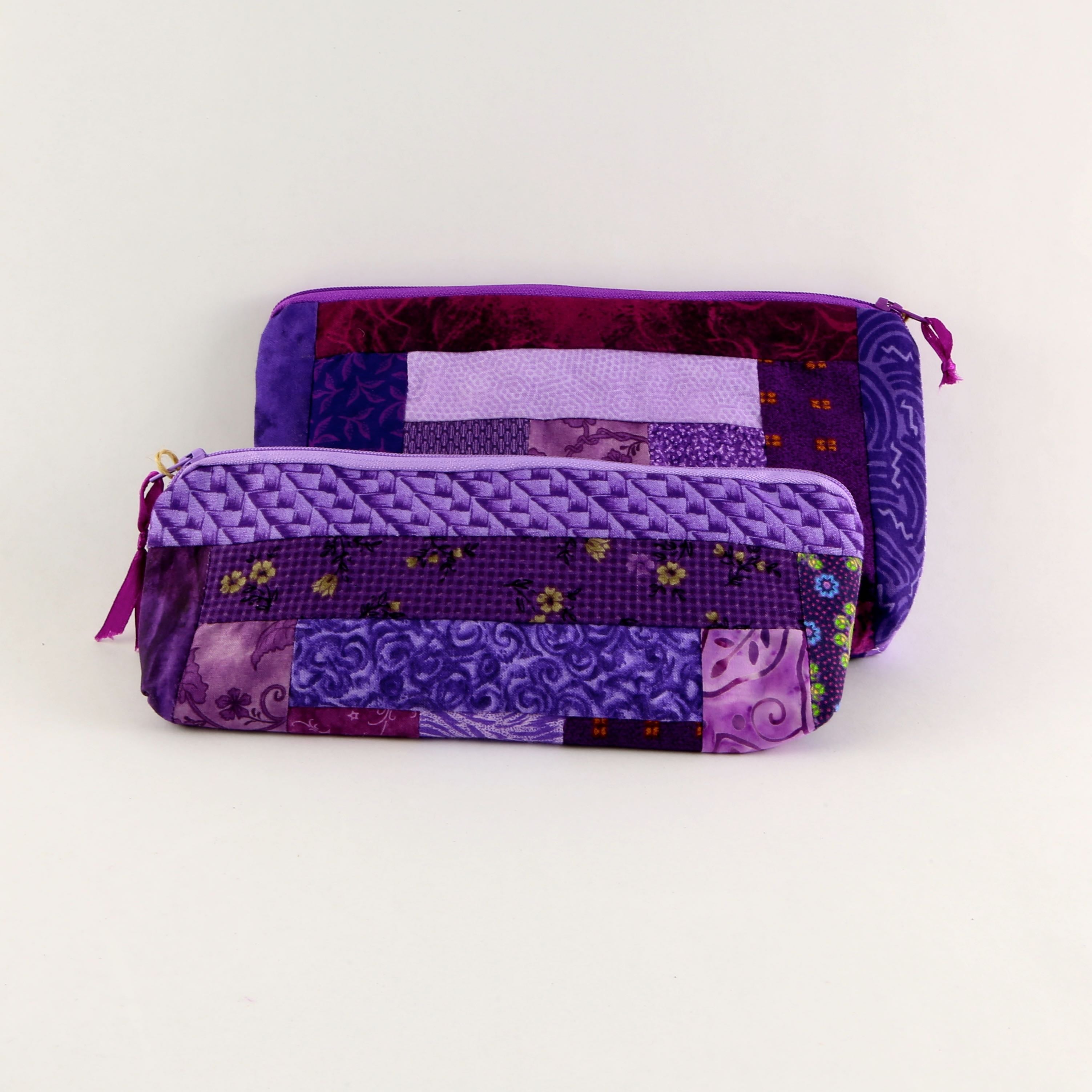'Kwilt Fou' Quilted Zipper Pouch Set