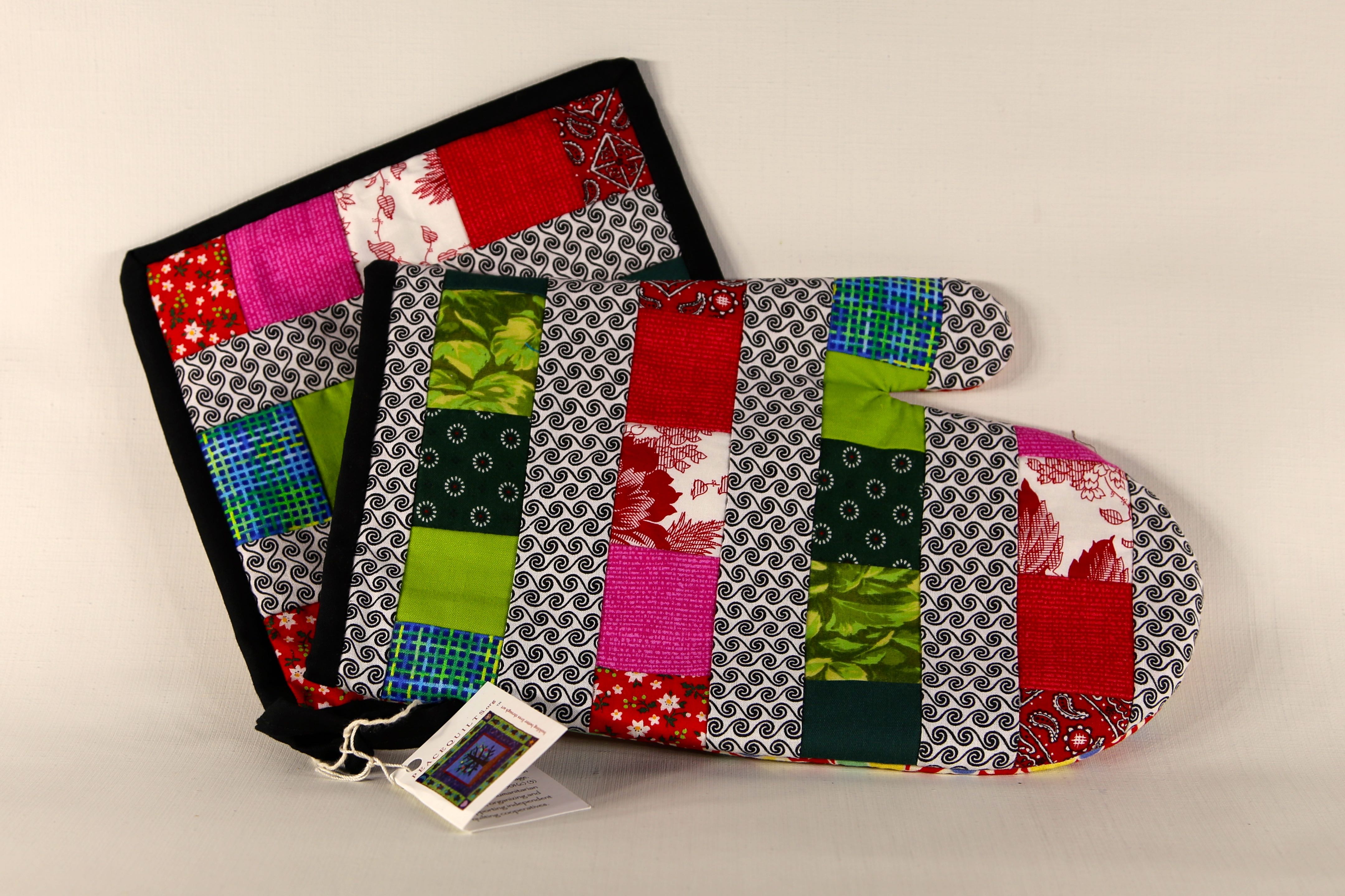 Multi-Colored Oven Mitt Set