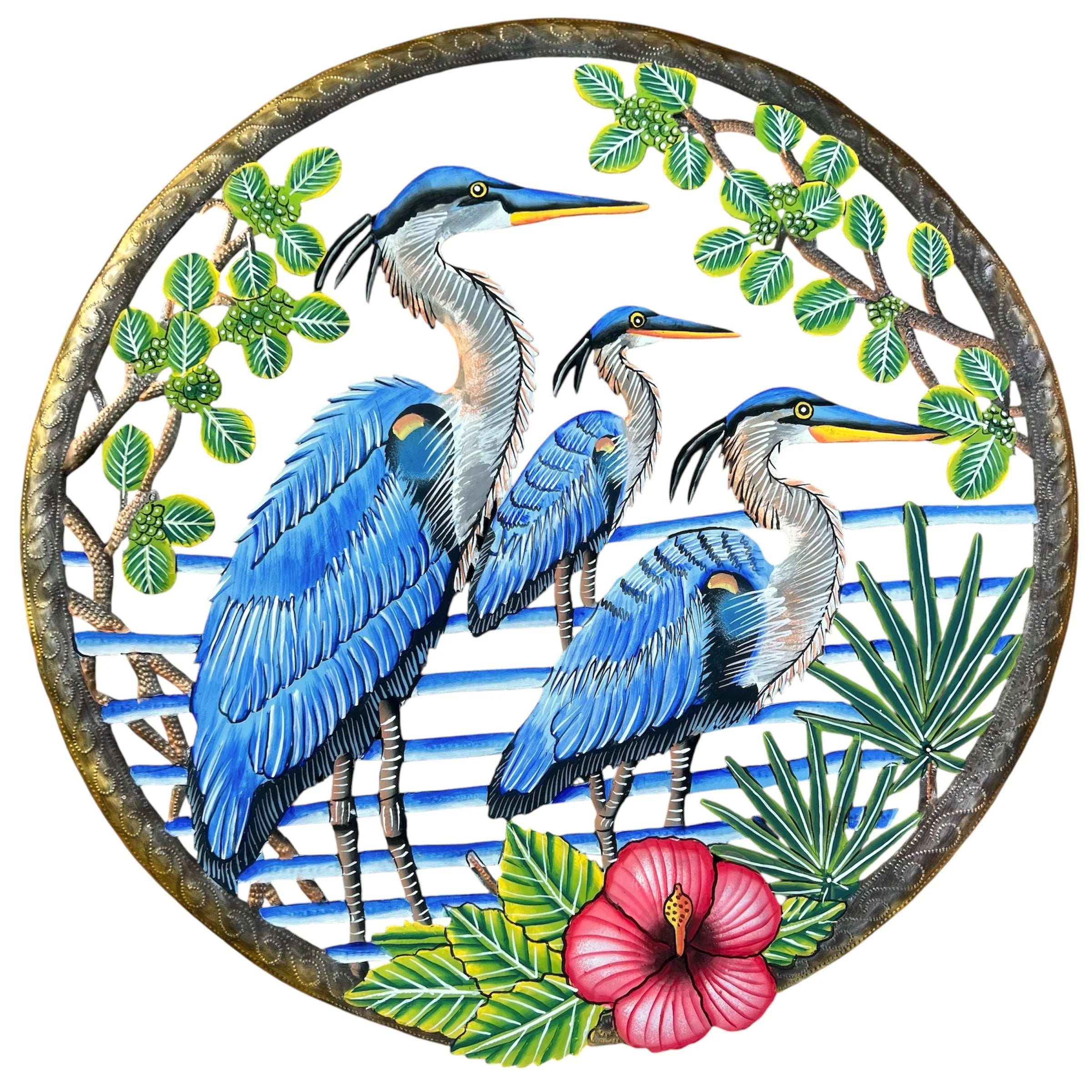Jumbo Three Blue Herons