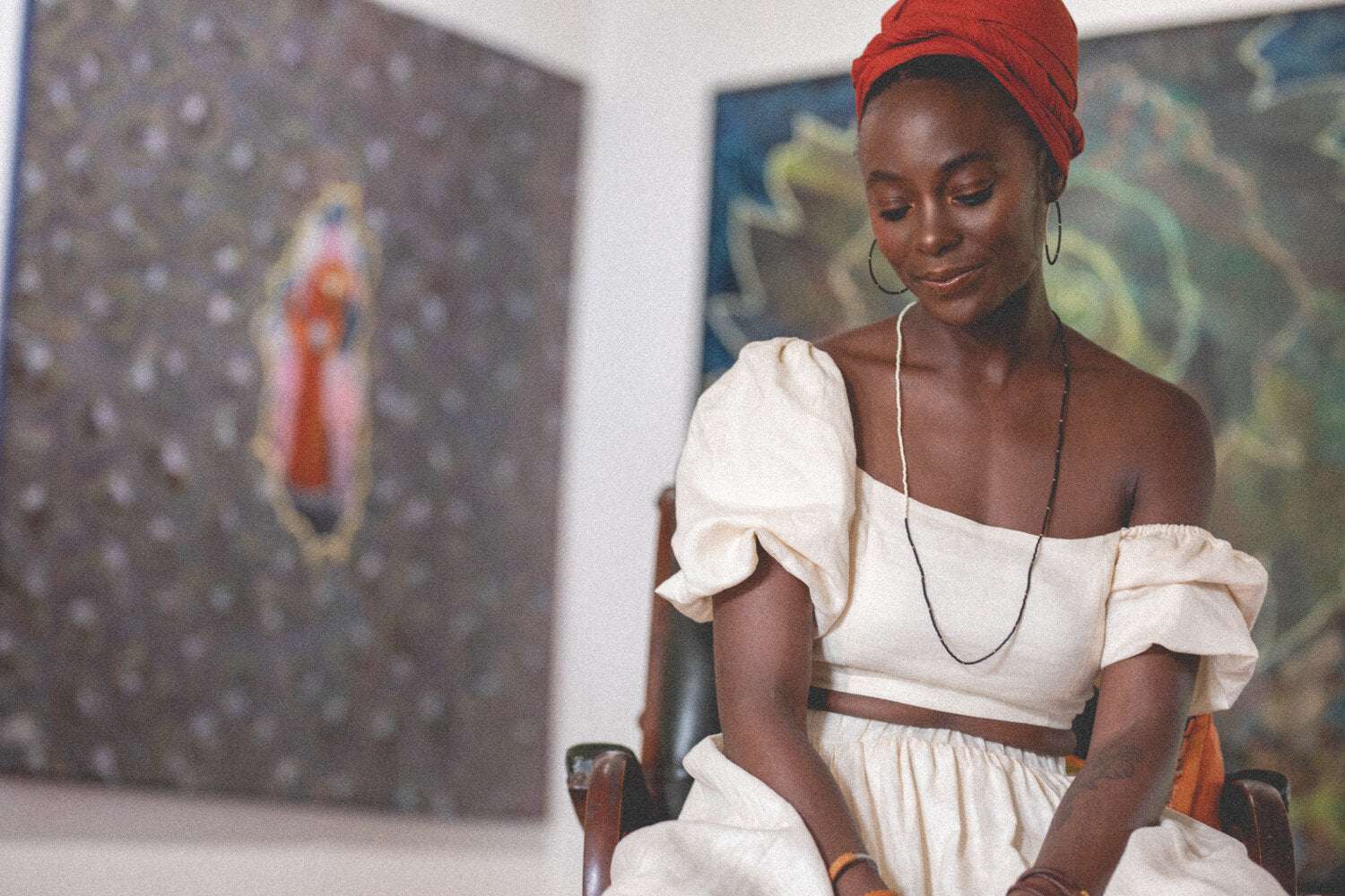 Cafe Beaded Necklace