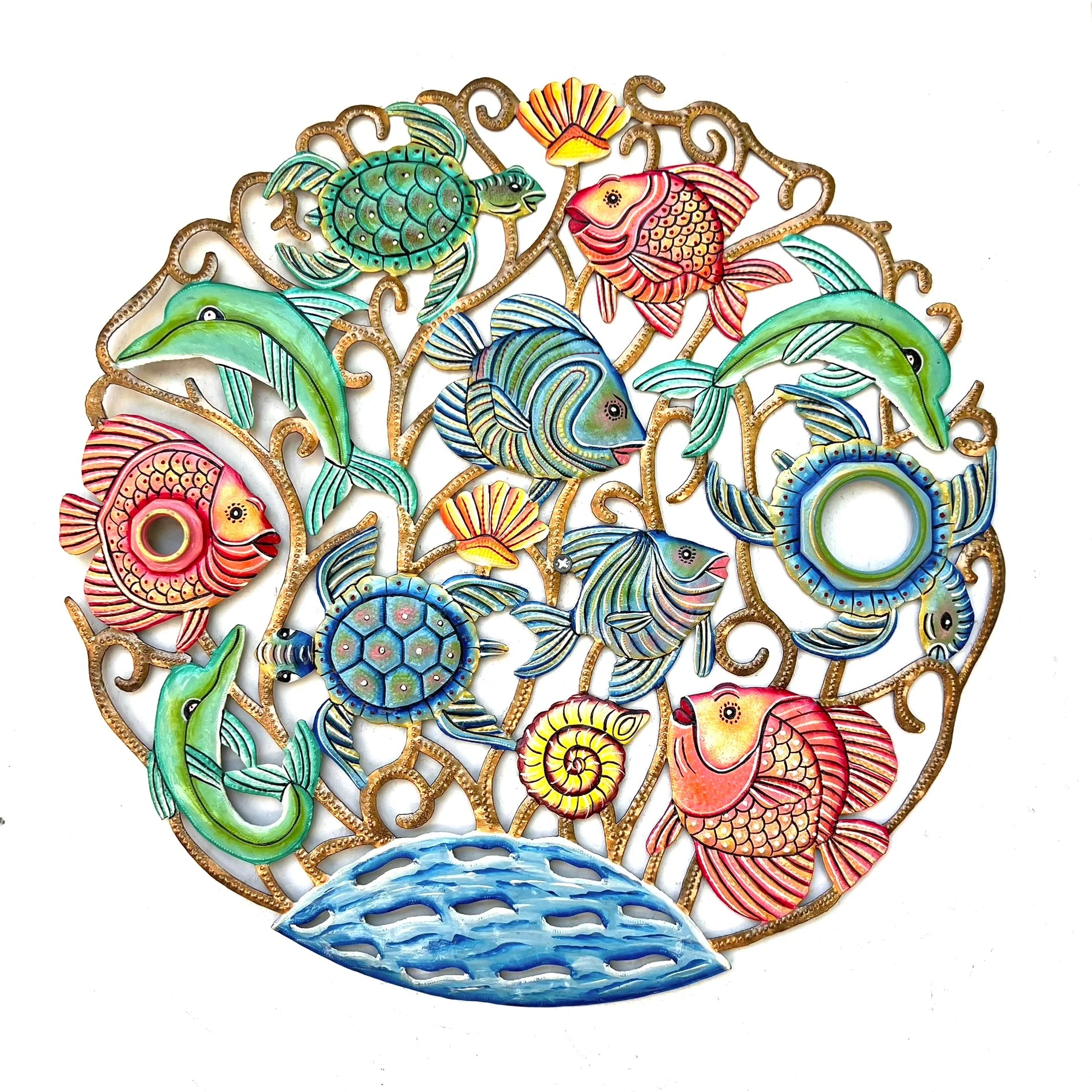 Oil Drum Top Gold Ocean