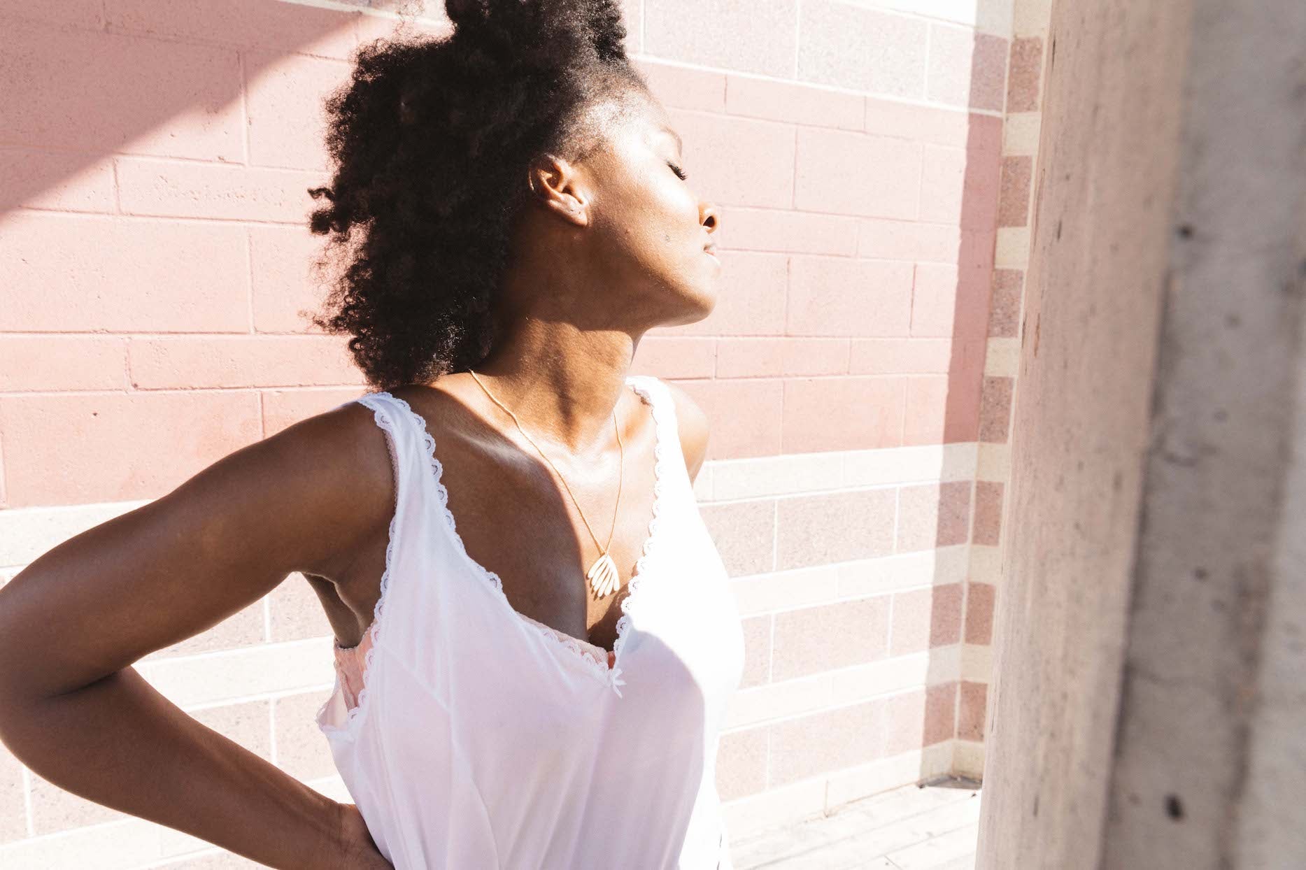 Coral Necklace in Bone