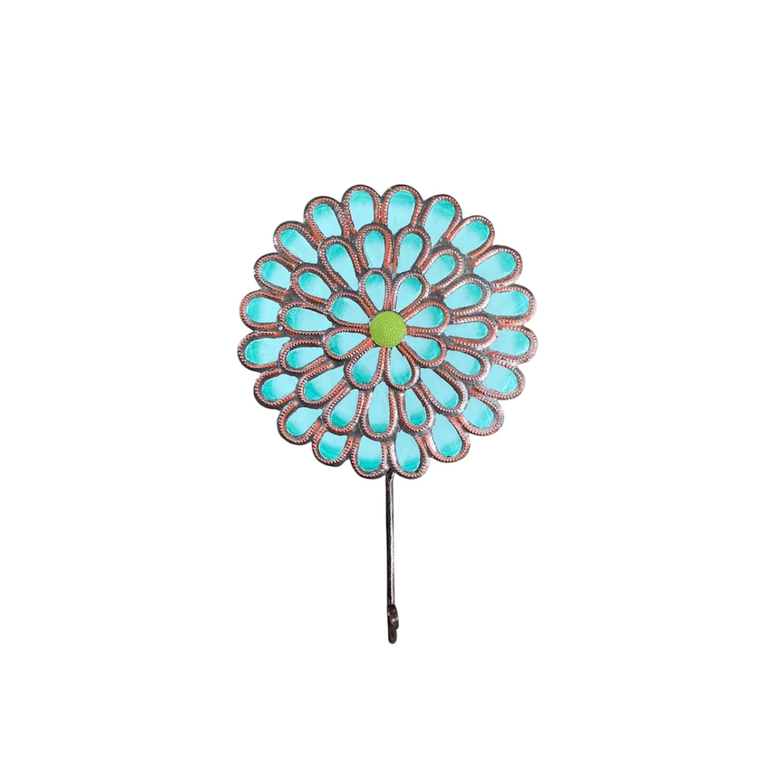 Turquoise Flower Wall Hook