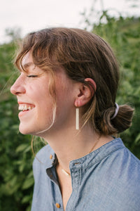 Betty Bone Earring with Gold Hooks