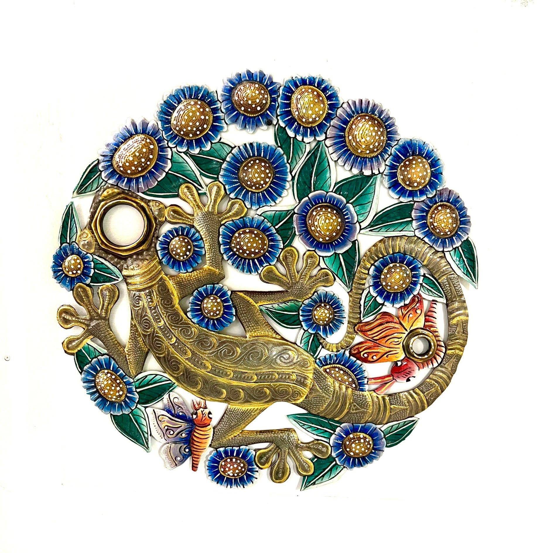 Painted Lizard Oil Drum Top