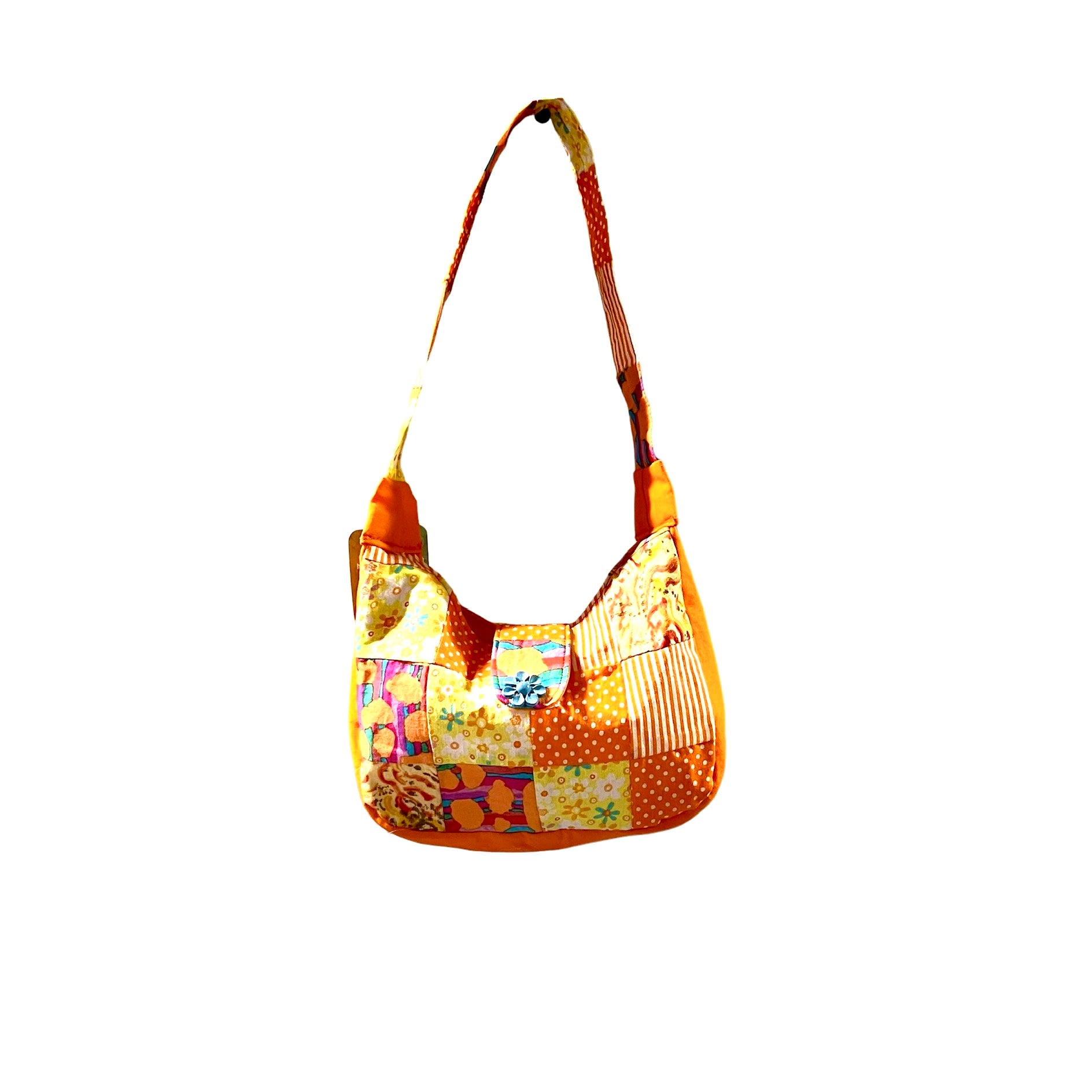 Girl's Patchwork Purse- Orange