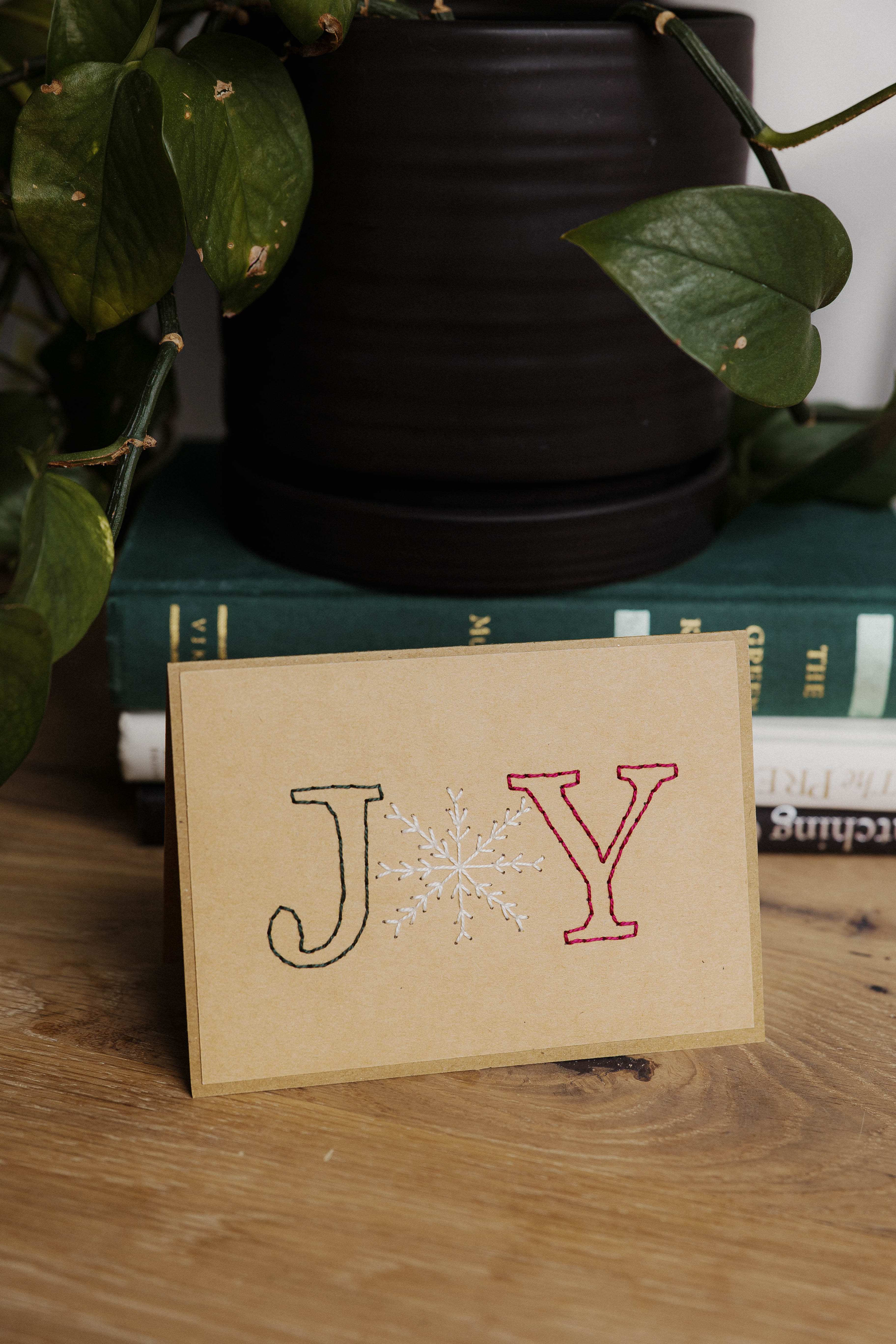 Joy Snowflake Greeting Cards