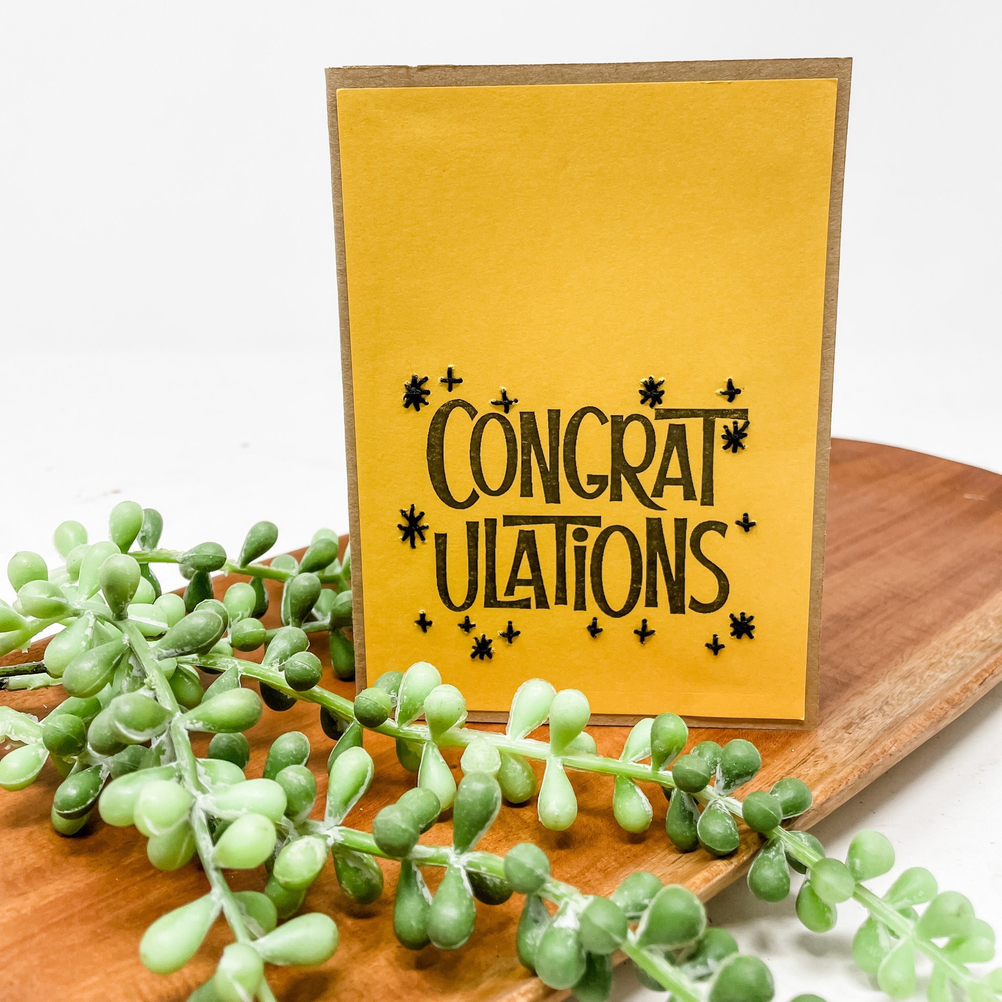 Congratulations with mini stars Greeting Cards