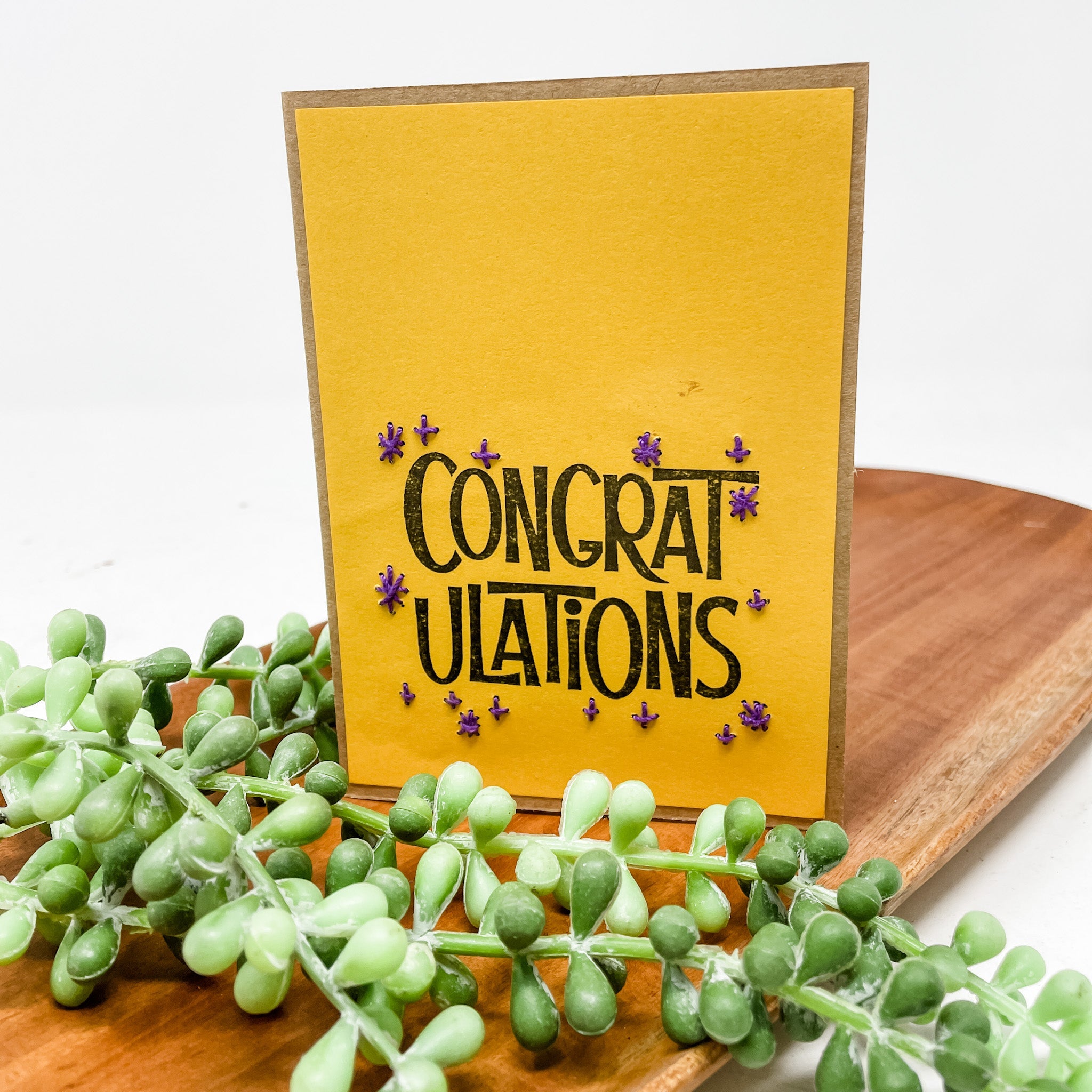 Congratulations with mini stars Greeting Cards