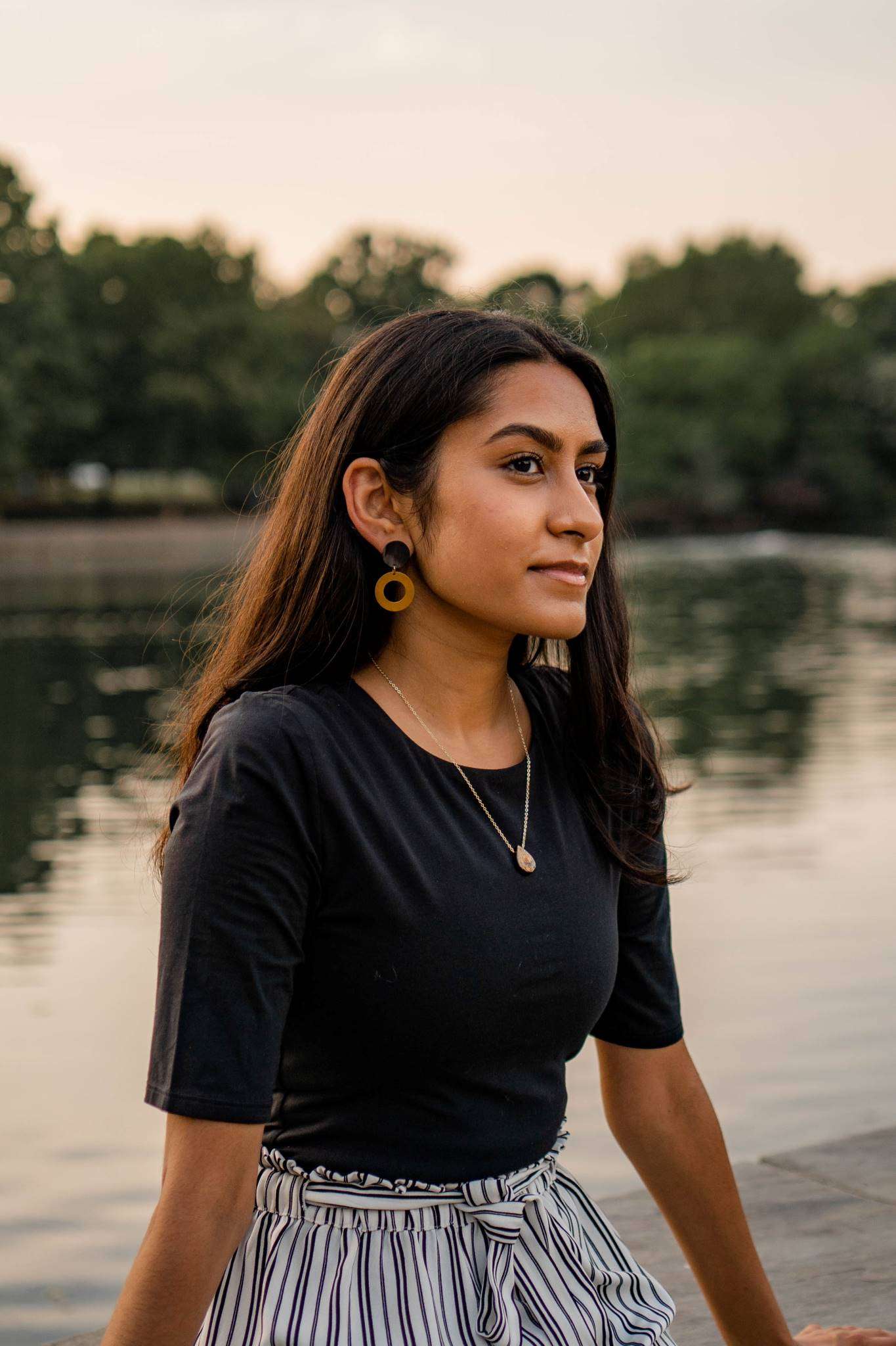 Teardrop Horn Necklace