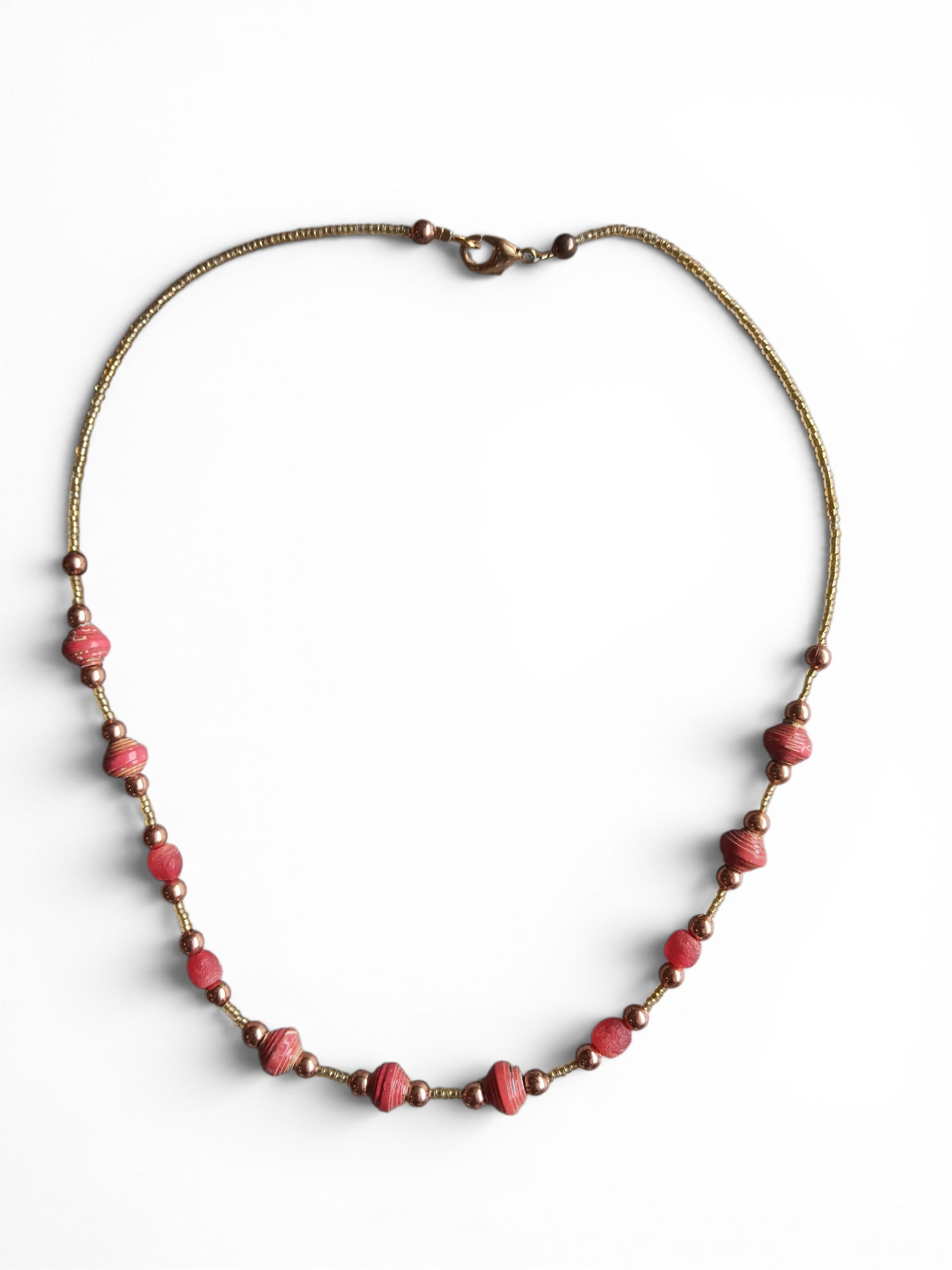 Red Bling Necklace - Short