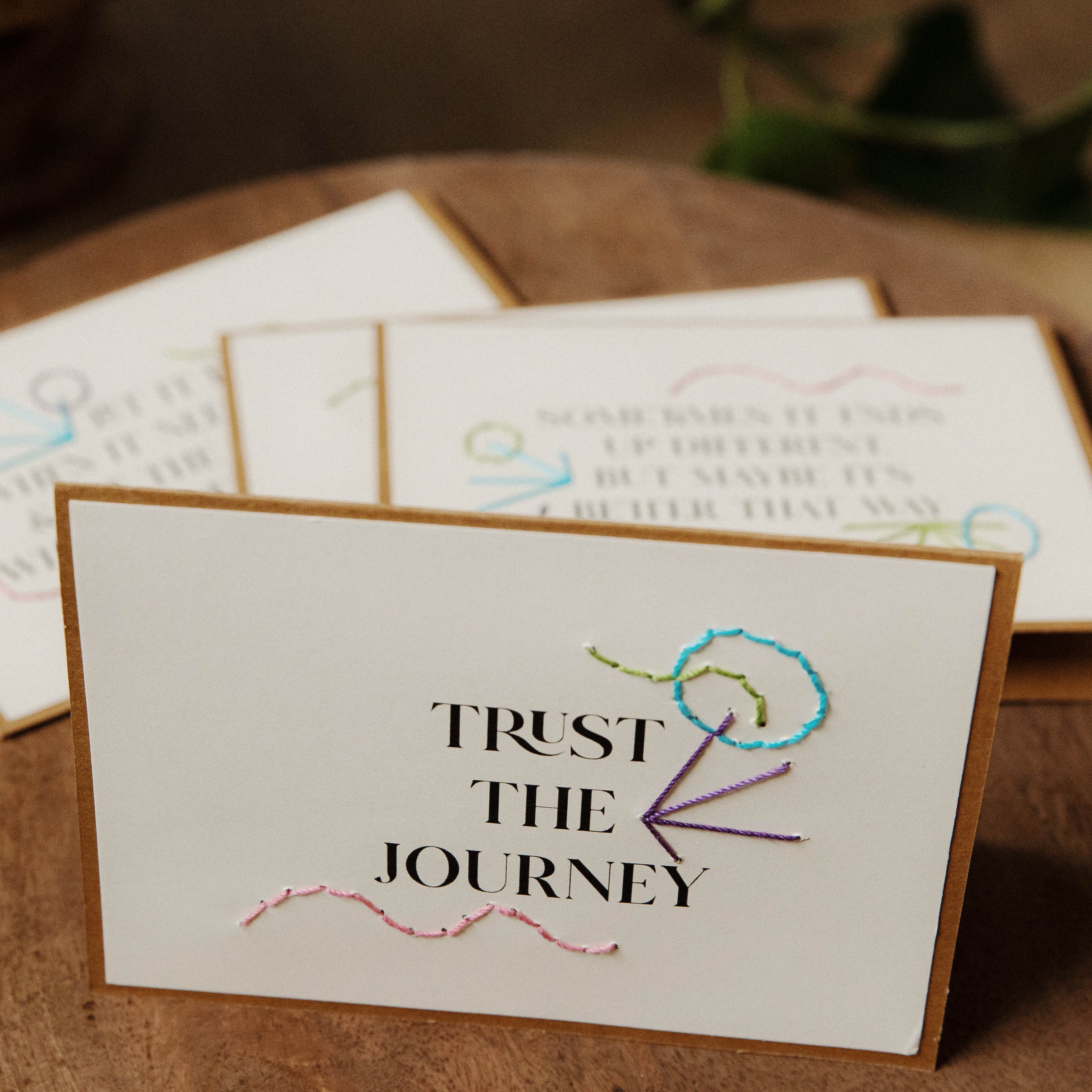 Trust the Journey Greeting Cards