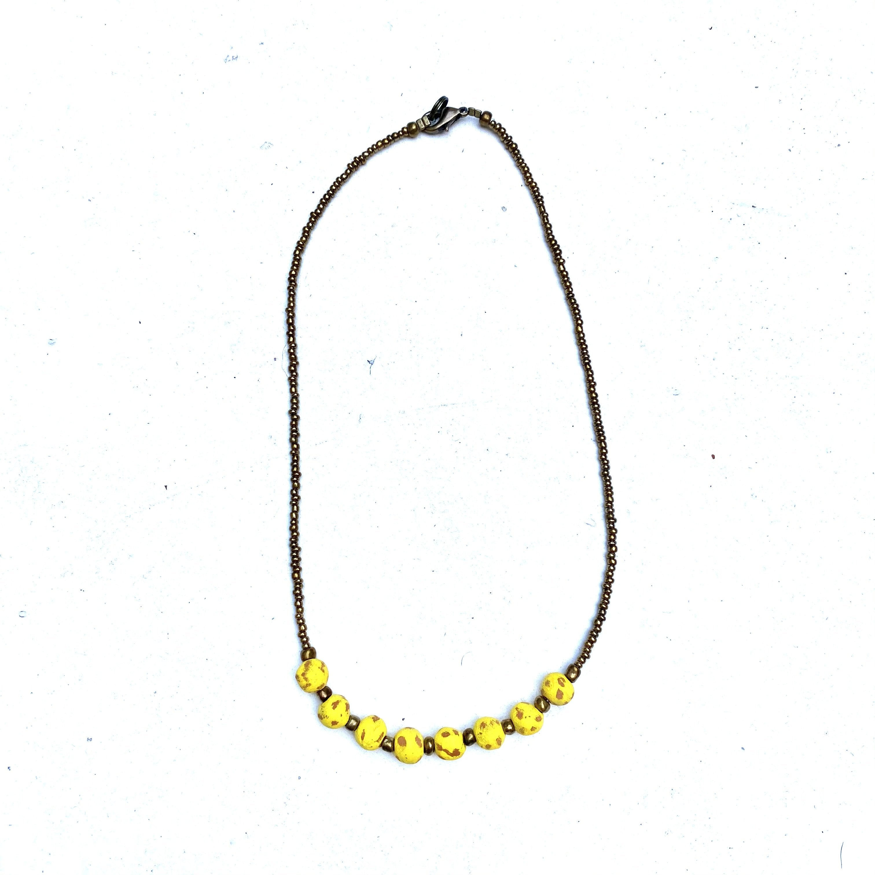 Antique Ceramic Necklace