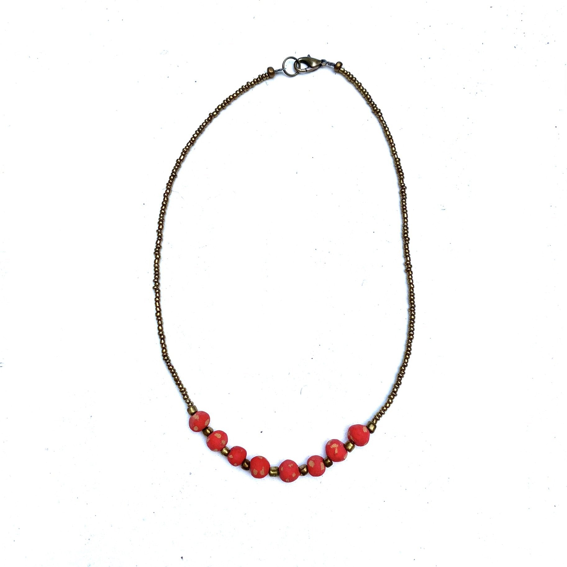 Antique Ceramic Necklace