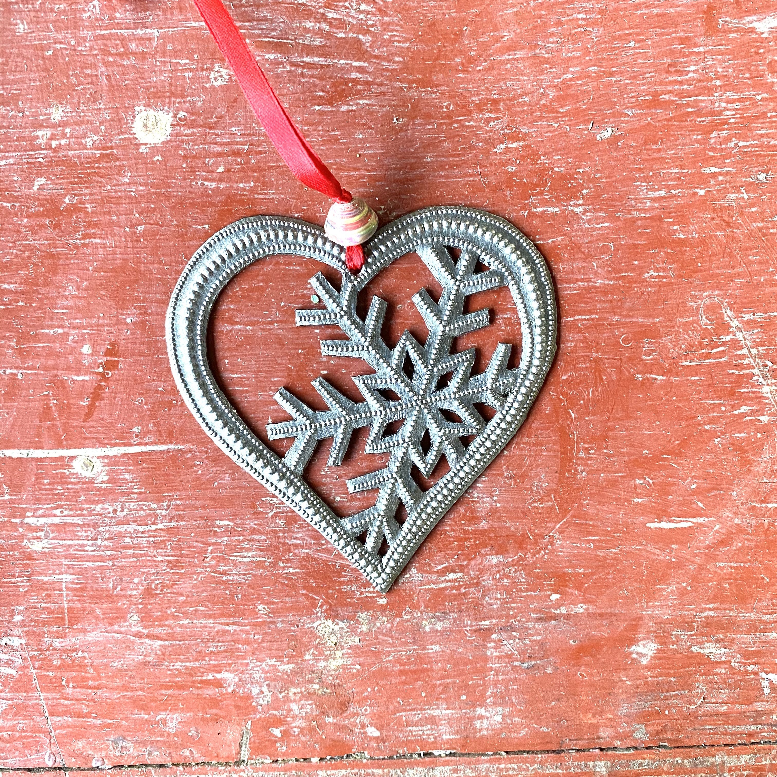 Heart Snowflake Ornament