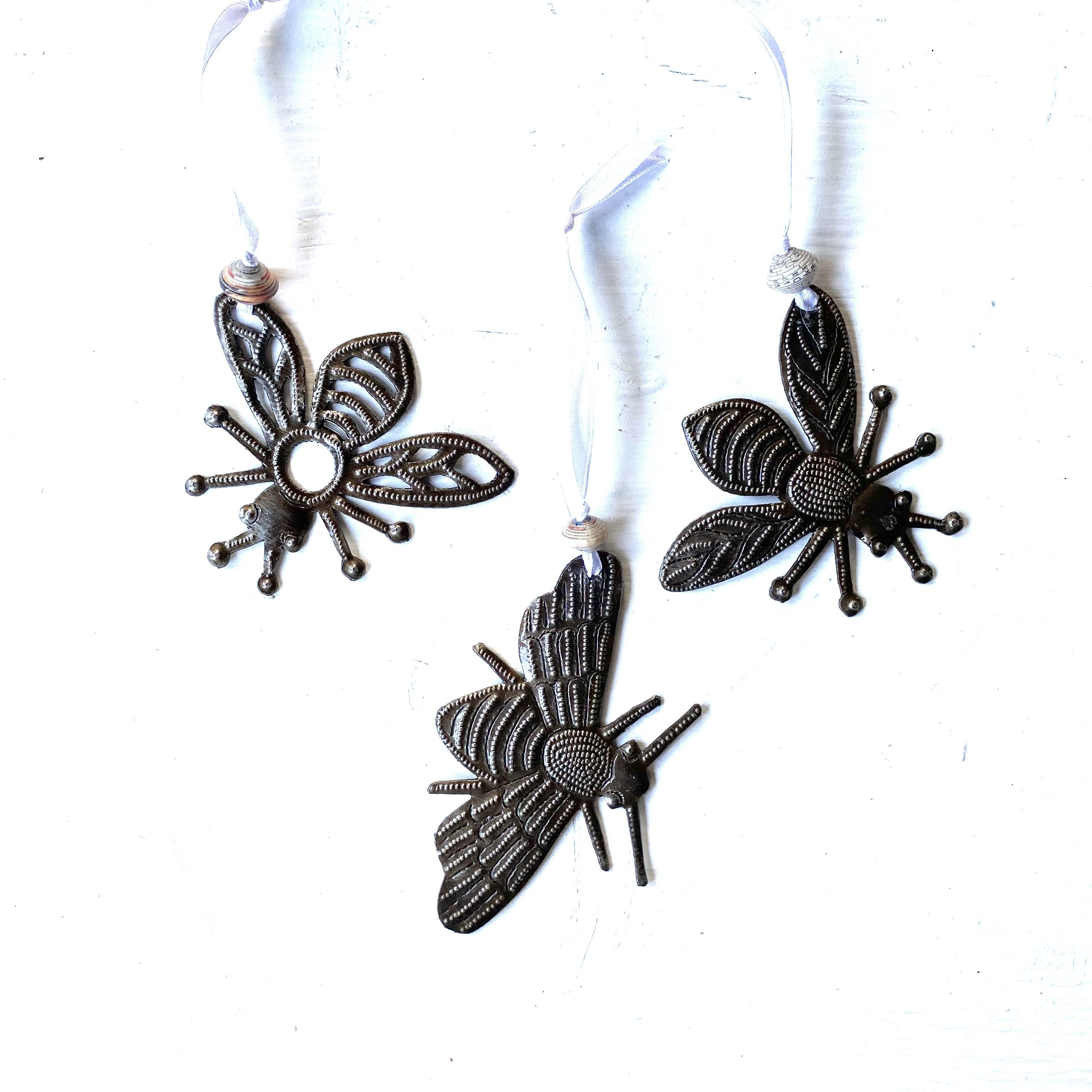 Bee Ornaments (Set of 3)