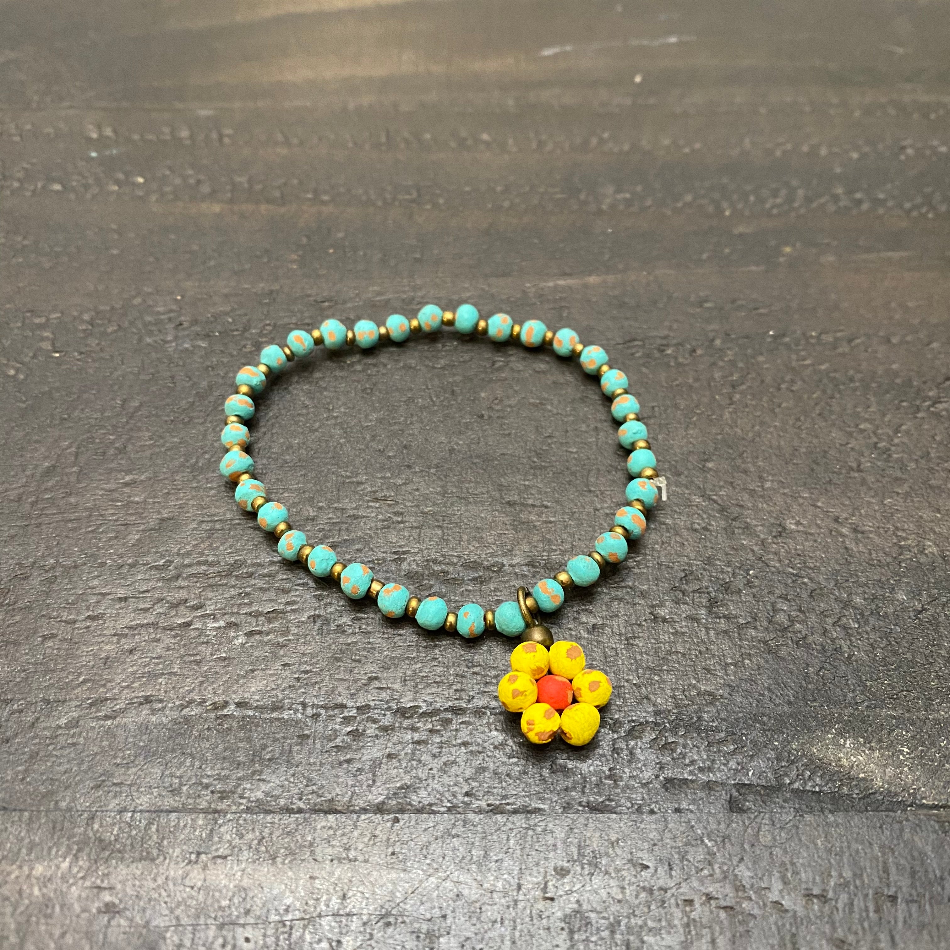 Ceramic Daisy Bracelet